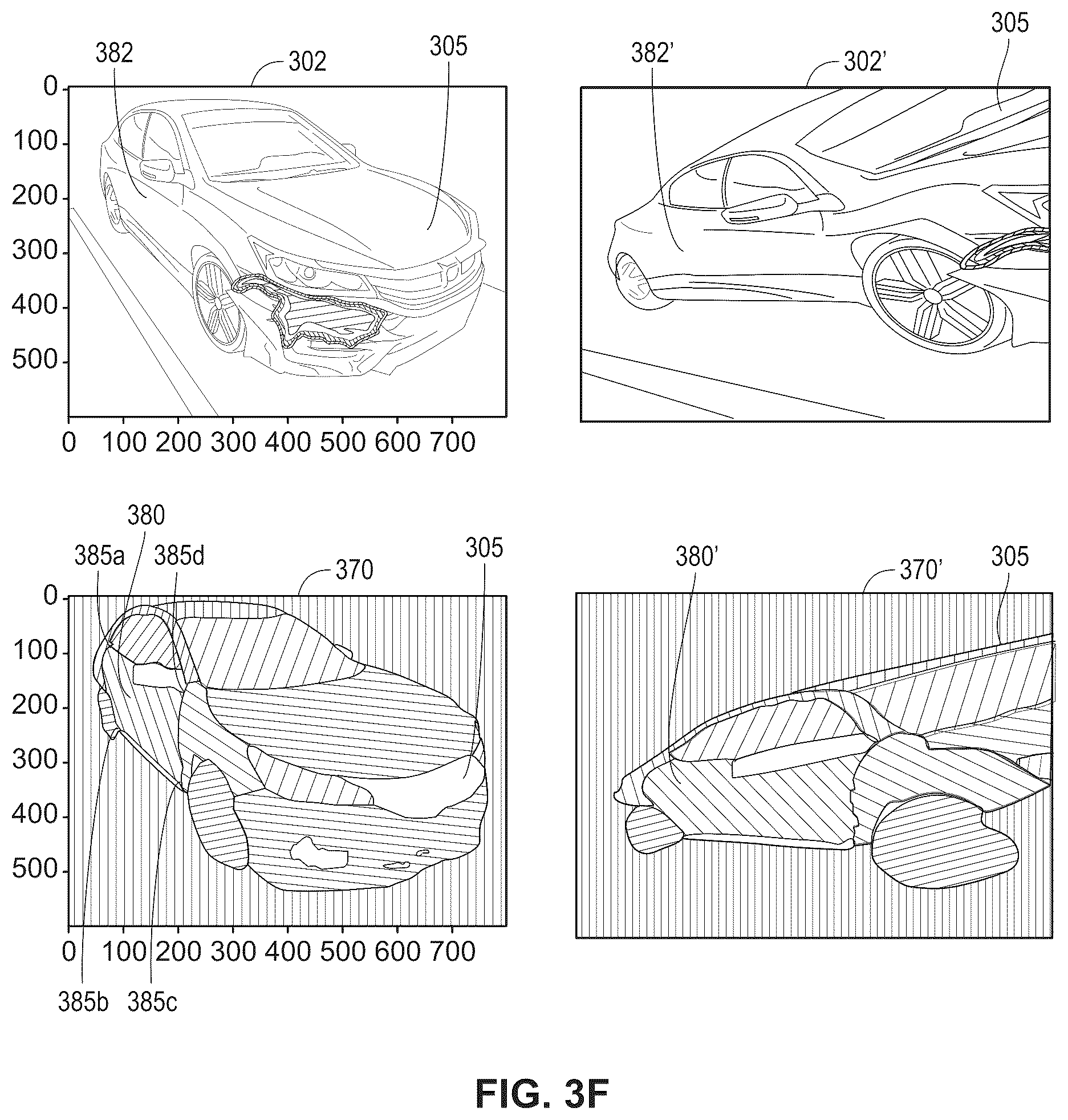 Patent US12315276 Figure 8 – Image processing systems for detecting types of damage to a vehicle