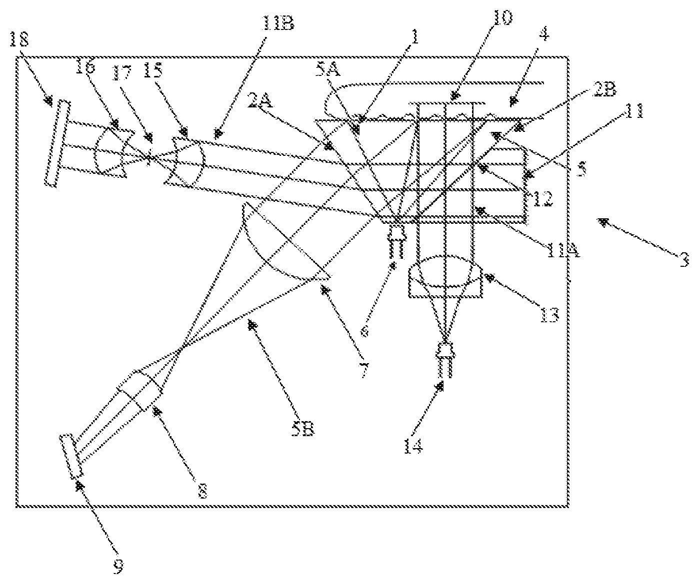 Patent US12315287 Figure 1 – Optical fingerprint scanner and method for detecting optical coherent gating liveness