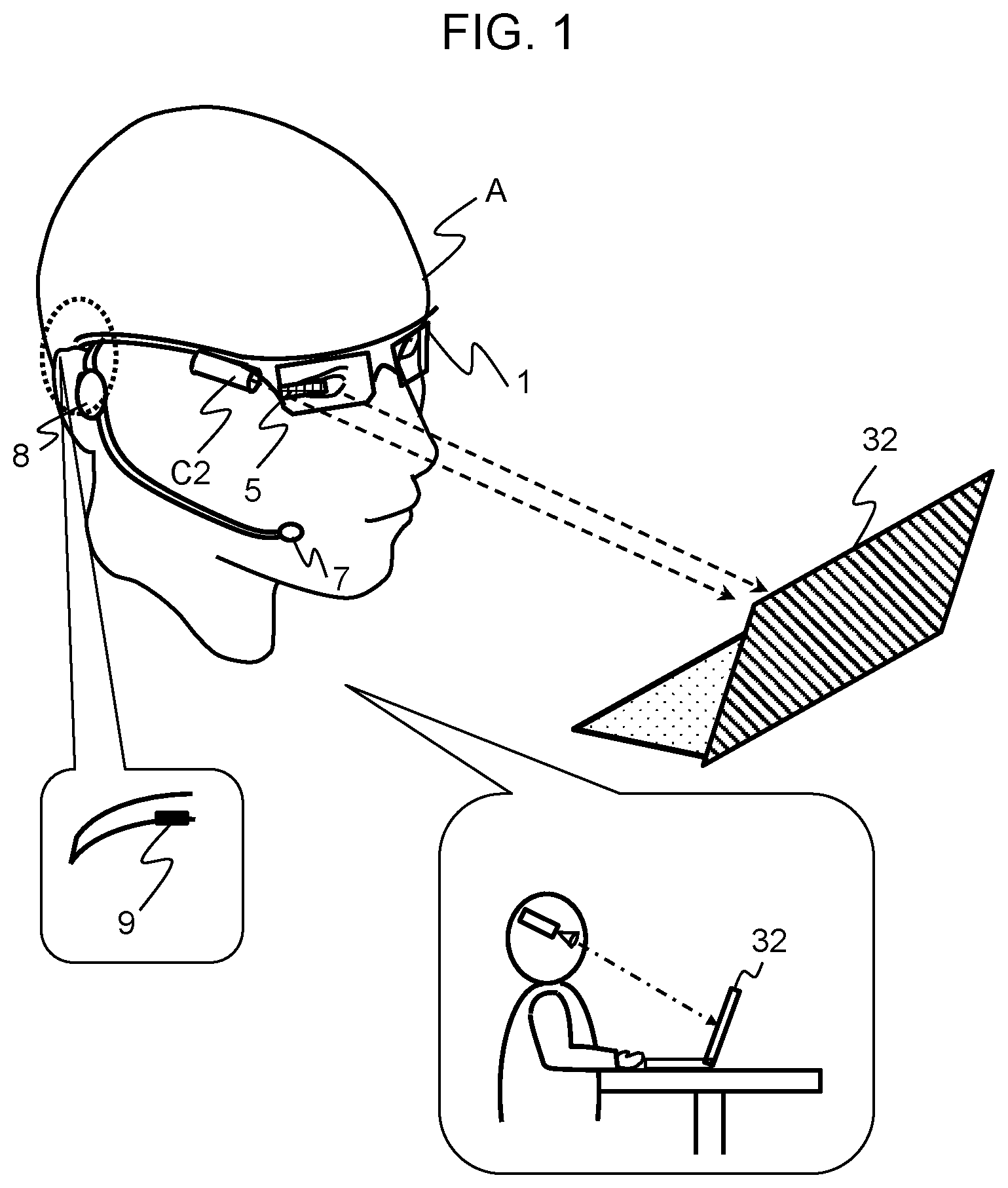 Patent US12315297 Figure 1 – Personal information display device and processing method therefor