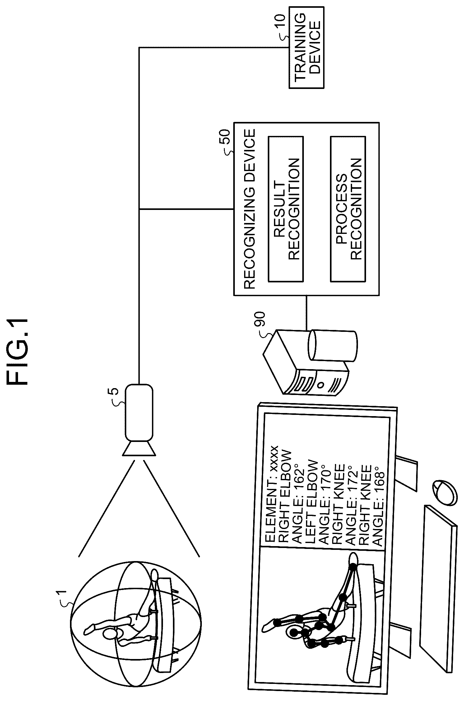 Patent US12315299 Figure 1 – Motion recognition method, non-transitory computer-readable recording medium and information processing apparatus