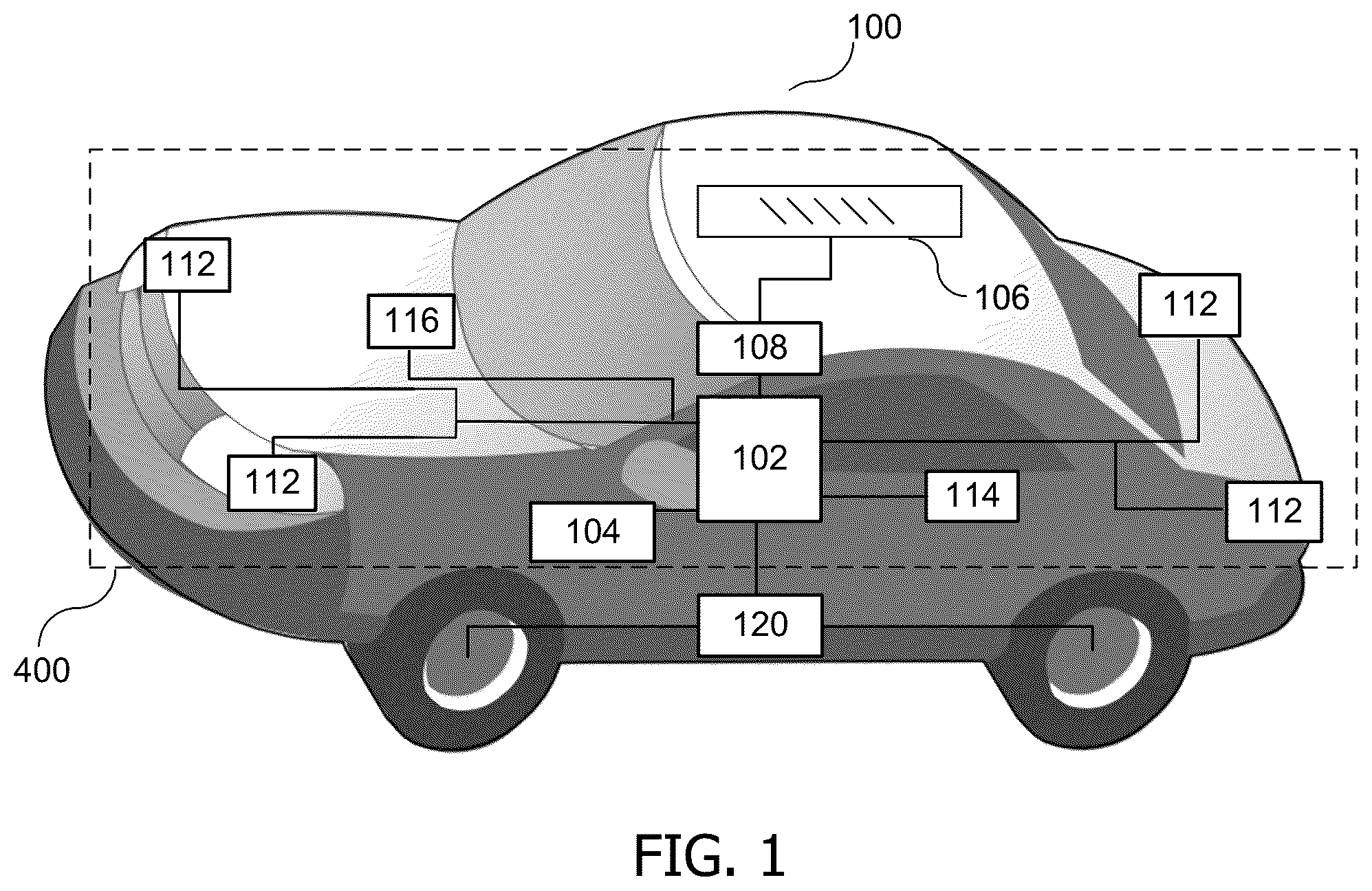 Patent US12315302 Figure 1 – Methods and devices for an occupant of a vehicle