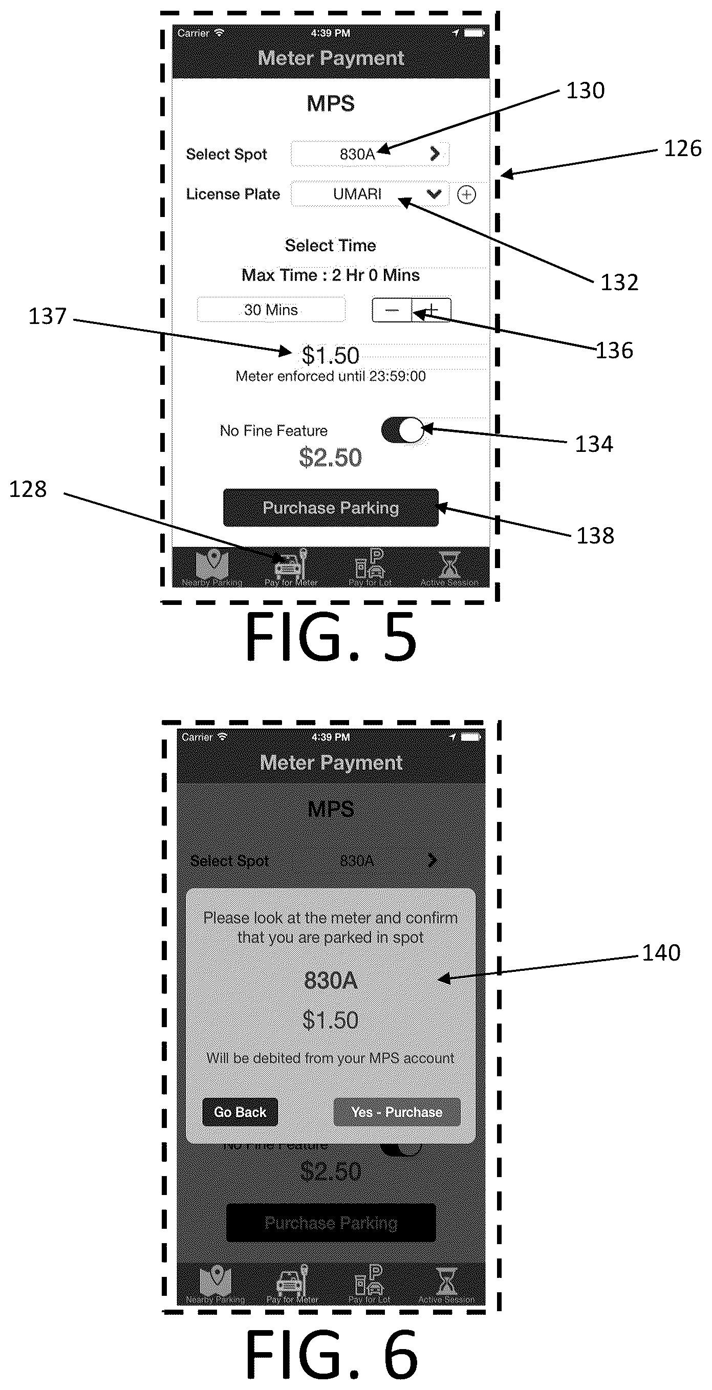 Patent US12315307 Figure 4 – Integrated mobile parking application and smart parking meter system