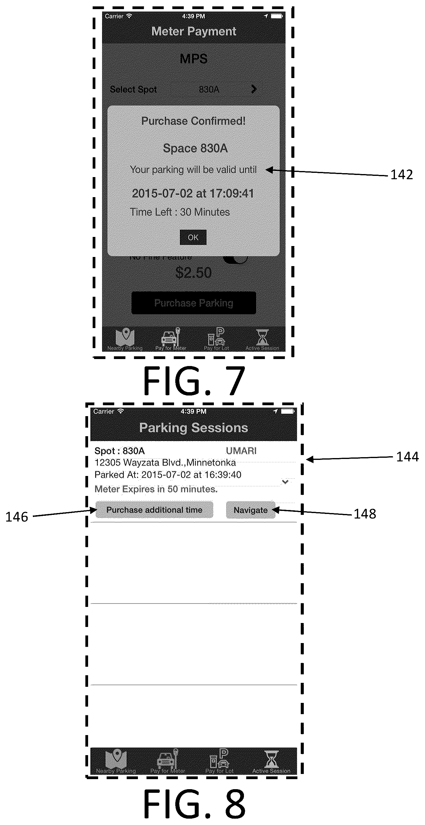 Patent US12315307 Figure 5 – Integrated mobile parking application and smart parking meter system