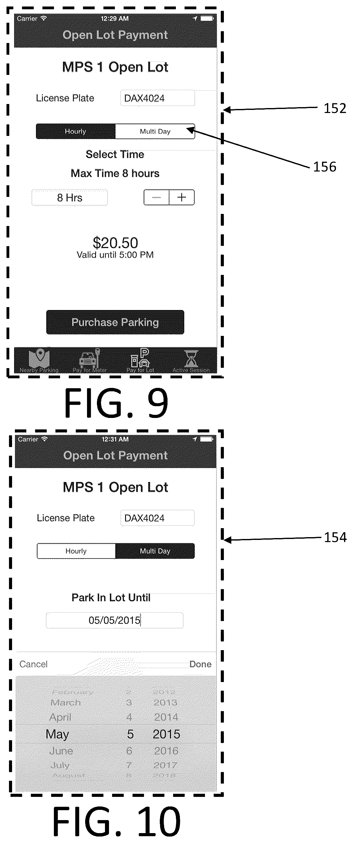 Patent US12315307 Figure 6 – Integrated mobile parking application and smart parking meter system
