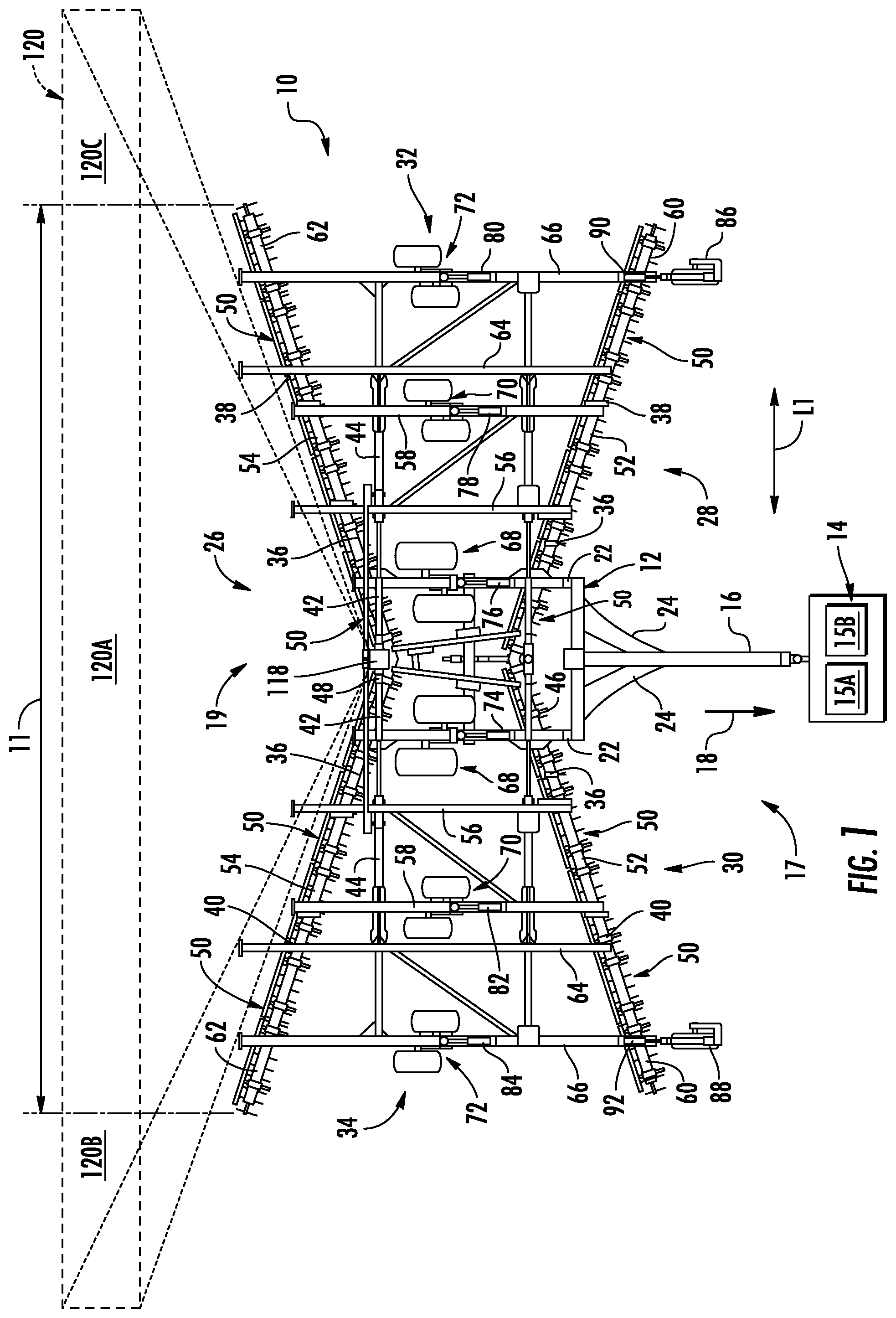 Patent US12315311 Figure 1 – Systems and methods for monitoring implement performance during an agricultural operation