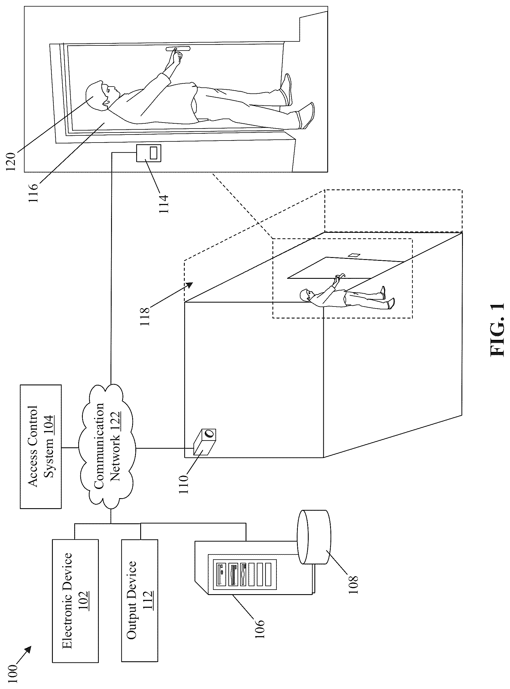 Patent US12315319 Figure 1 – Tailgating detection using multimodal entry data
