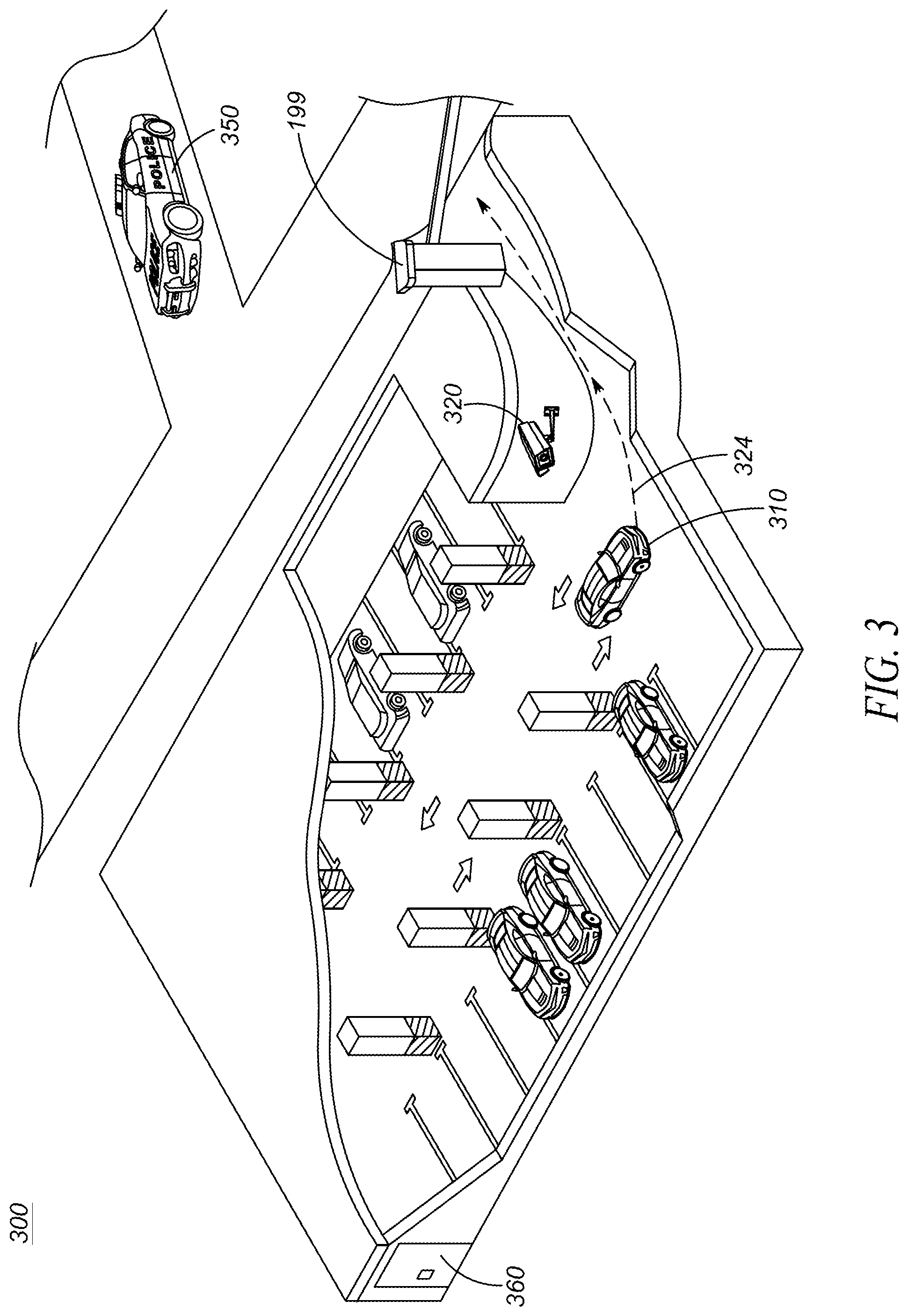 Patent US12315321 Figure 3 – System and computer-implemented method for responding to a potential or actual vehicle theft