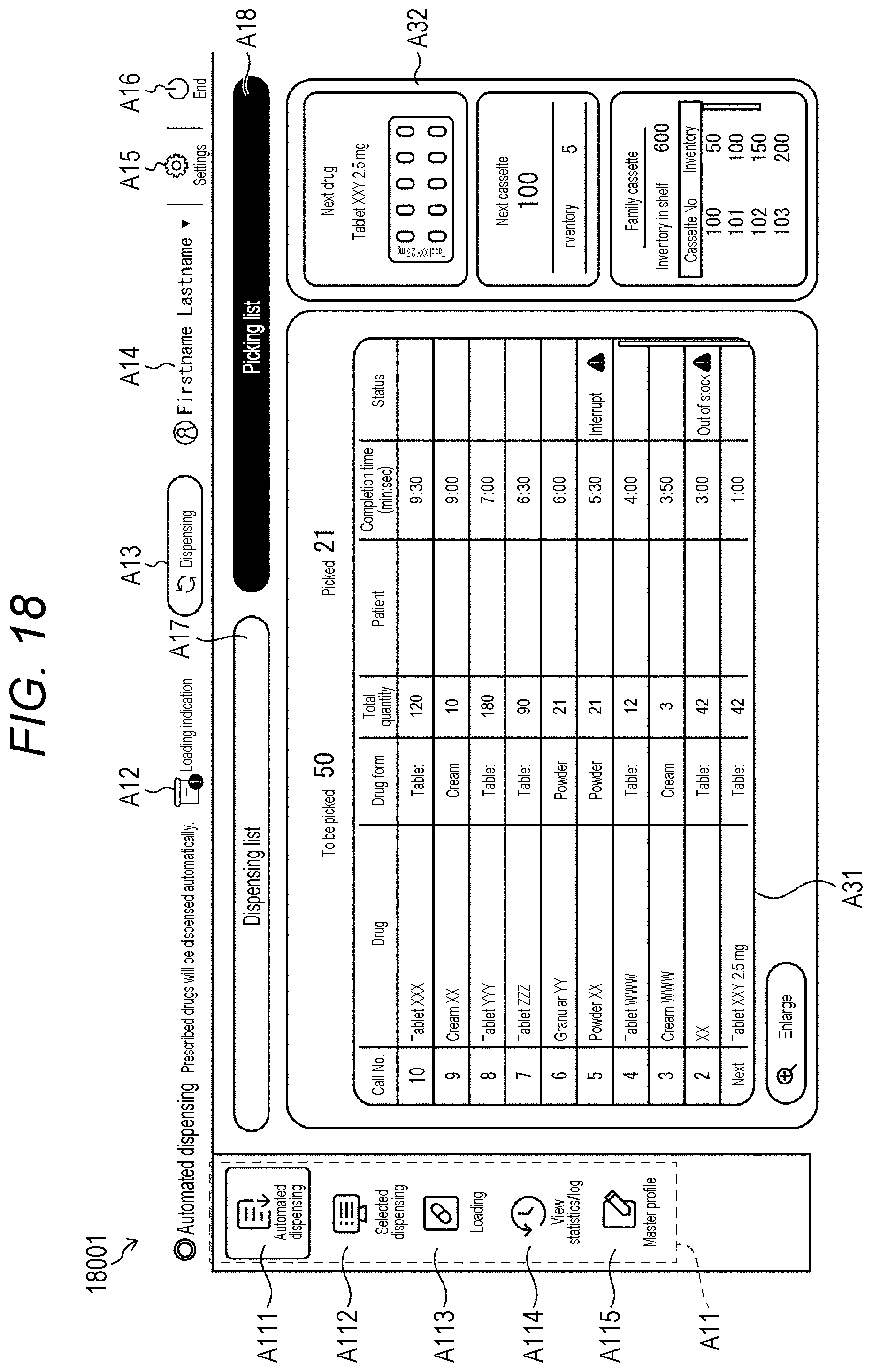 Patent US12315324 Figure 18 – Cassette handling apparatus