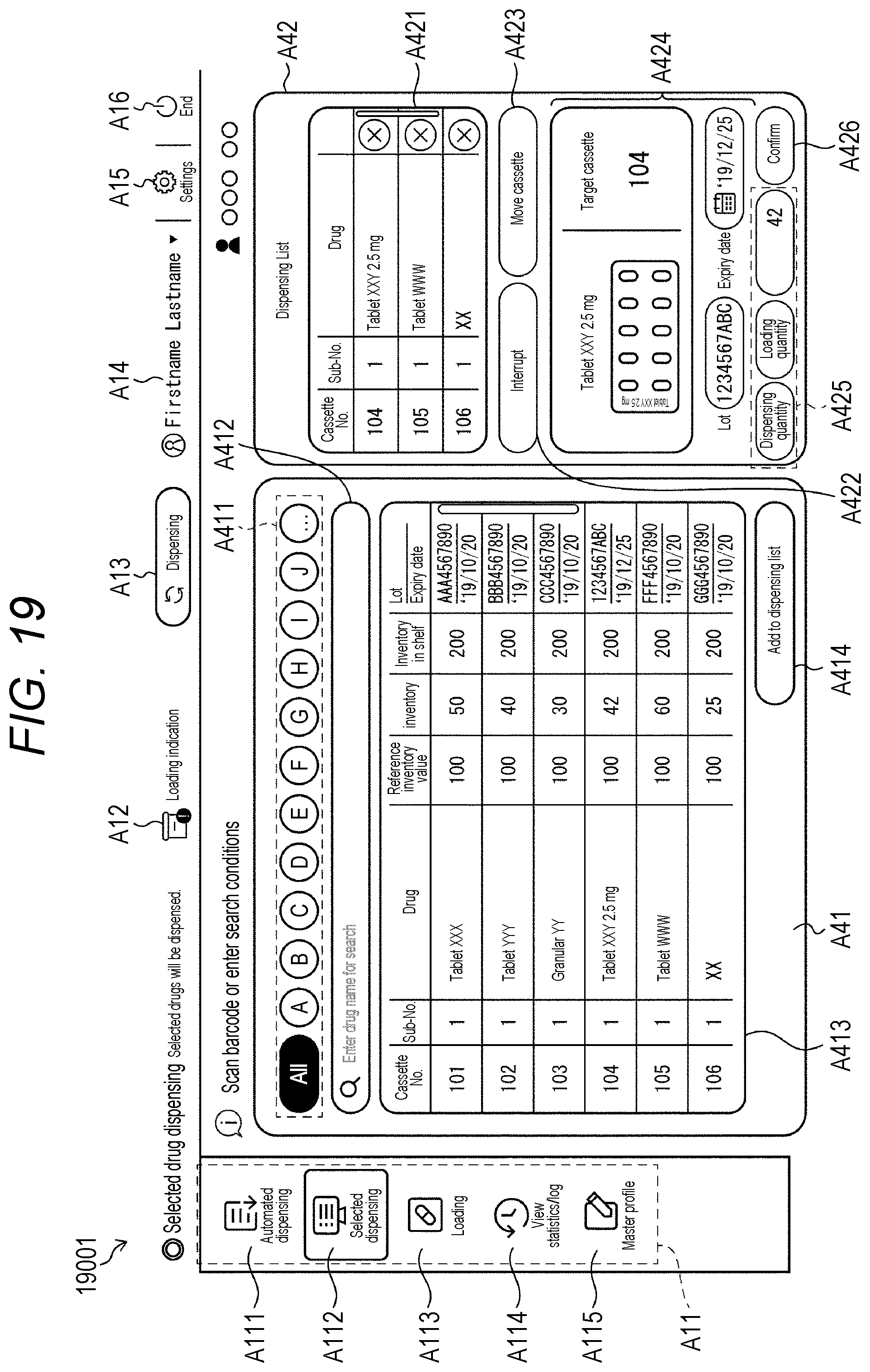 Patent US12315324 Figure 19 – Cassette handling apparatus