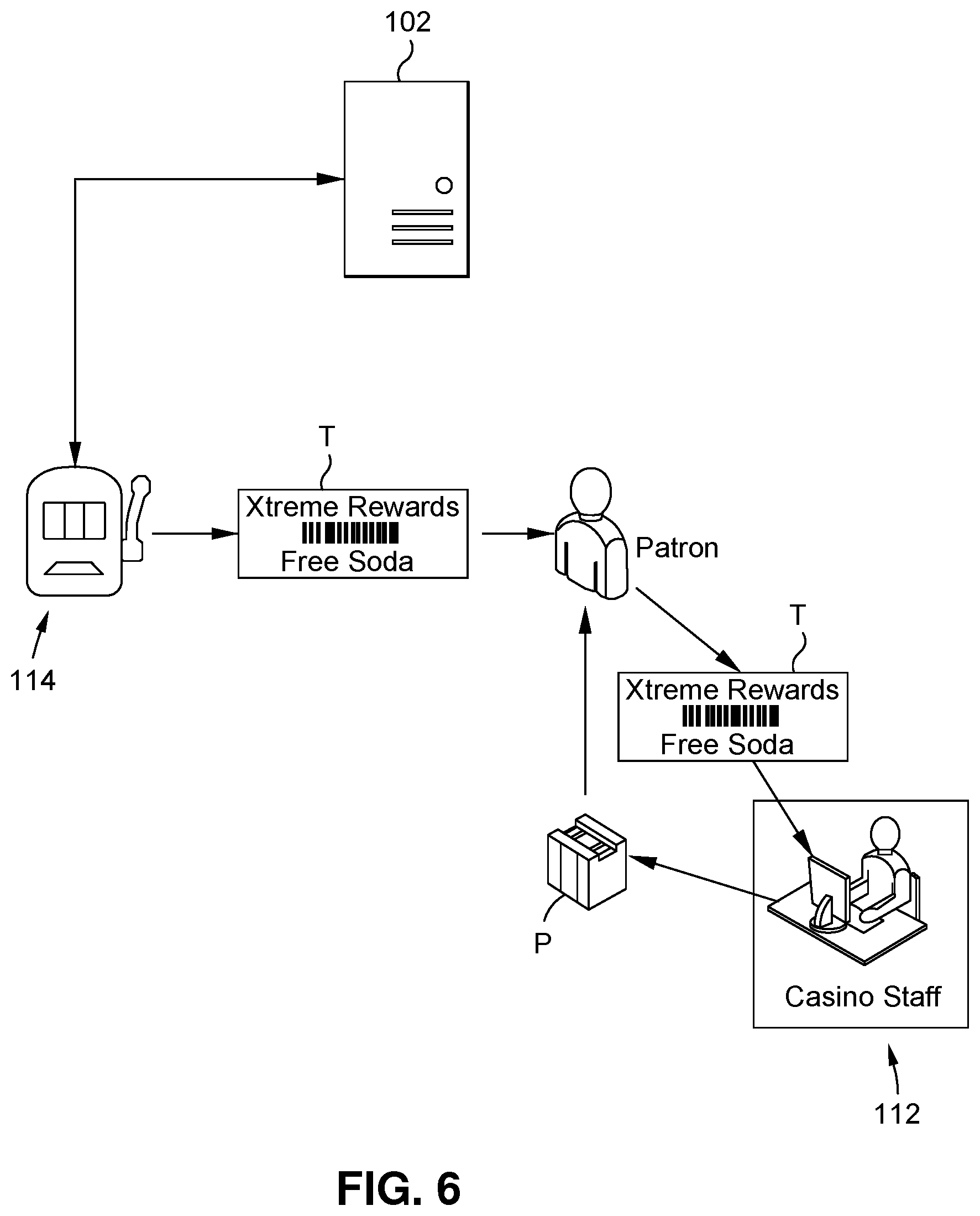 Patent US12315326 Figure 9 – Rewards system using skill/amusement game play device to award prizes