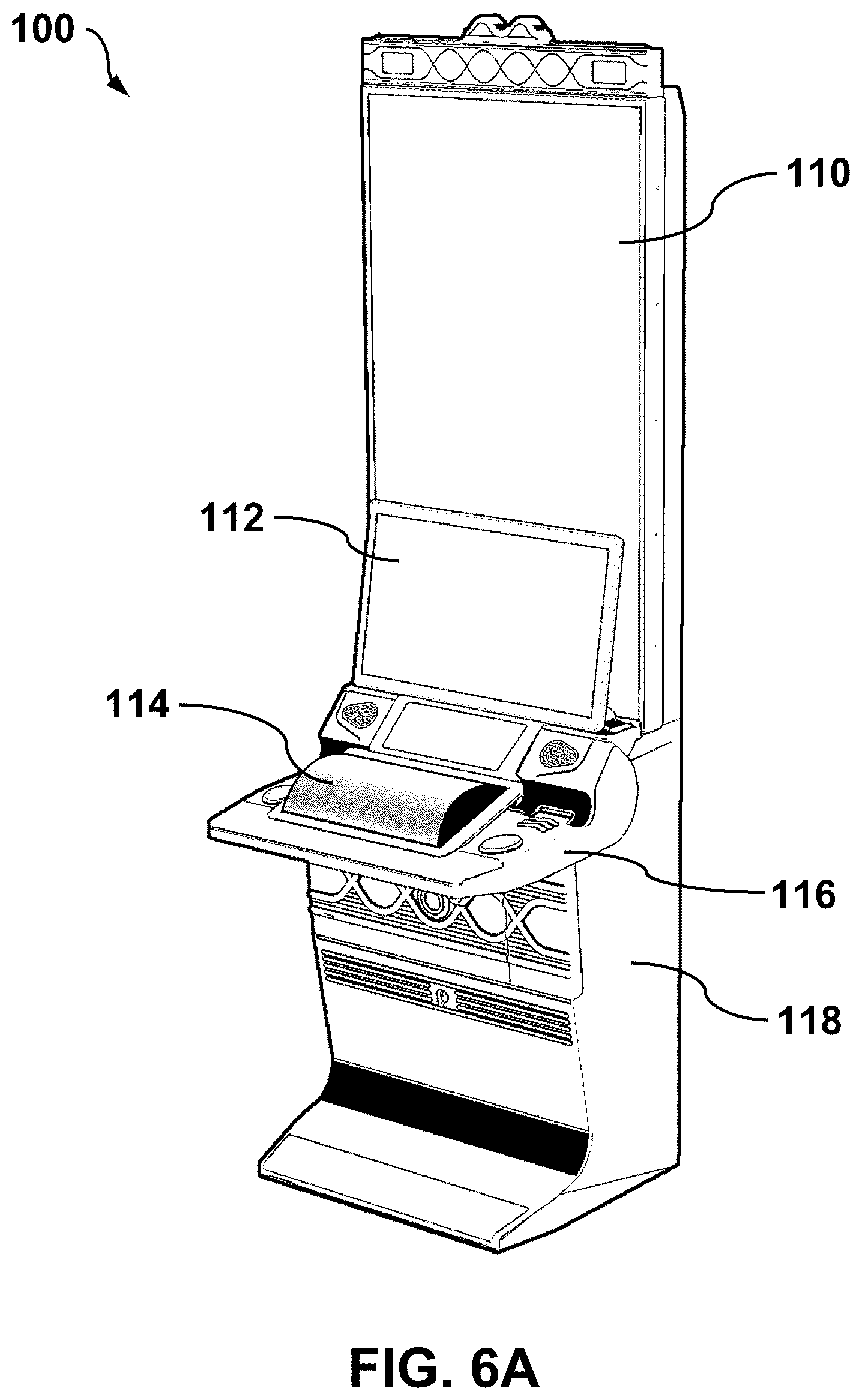 Patent US12315327 Figure 12 – Electronic gaming device with flexible display screen