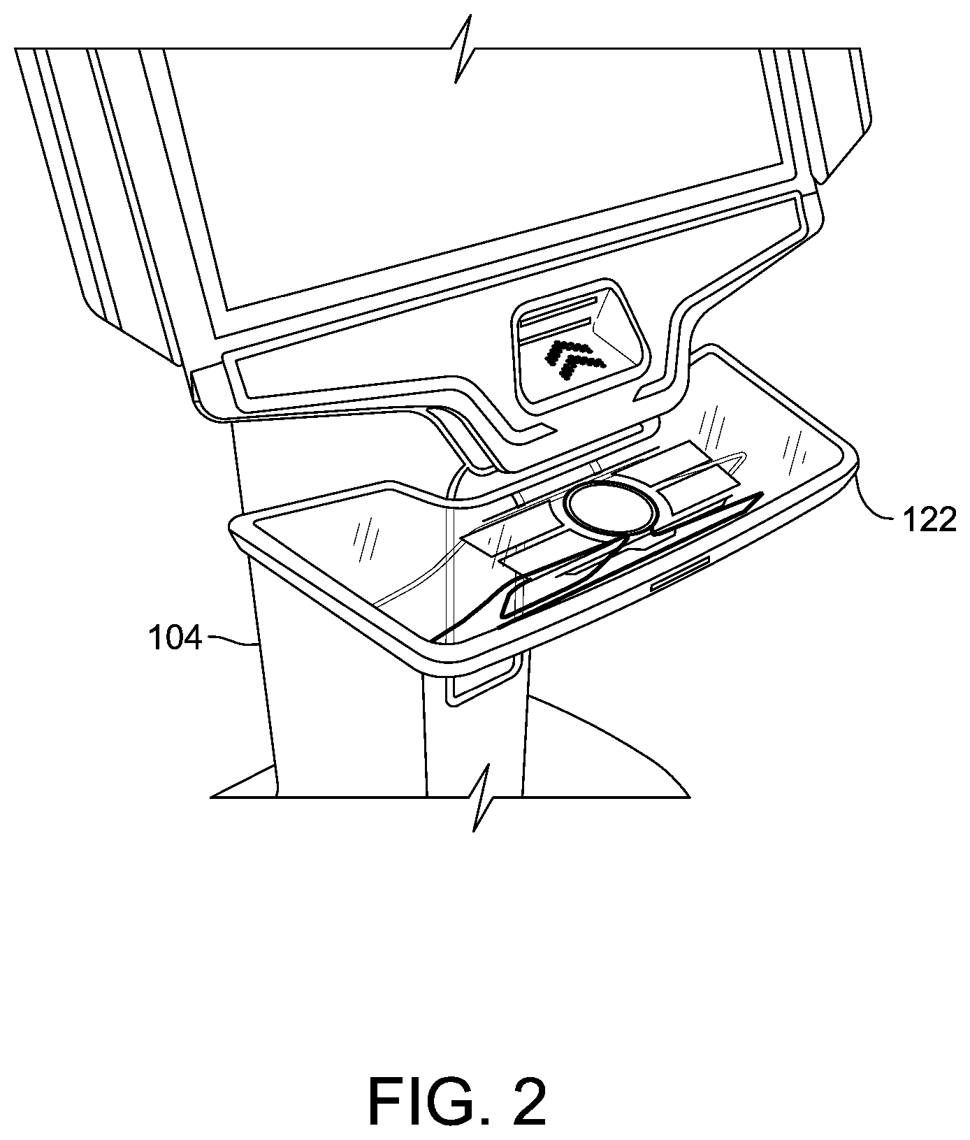 Patent US12315329 Figure 2 – Method and system for a gaming system user interface