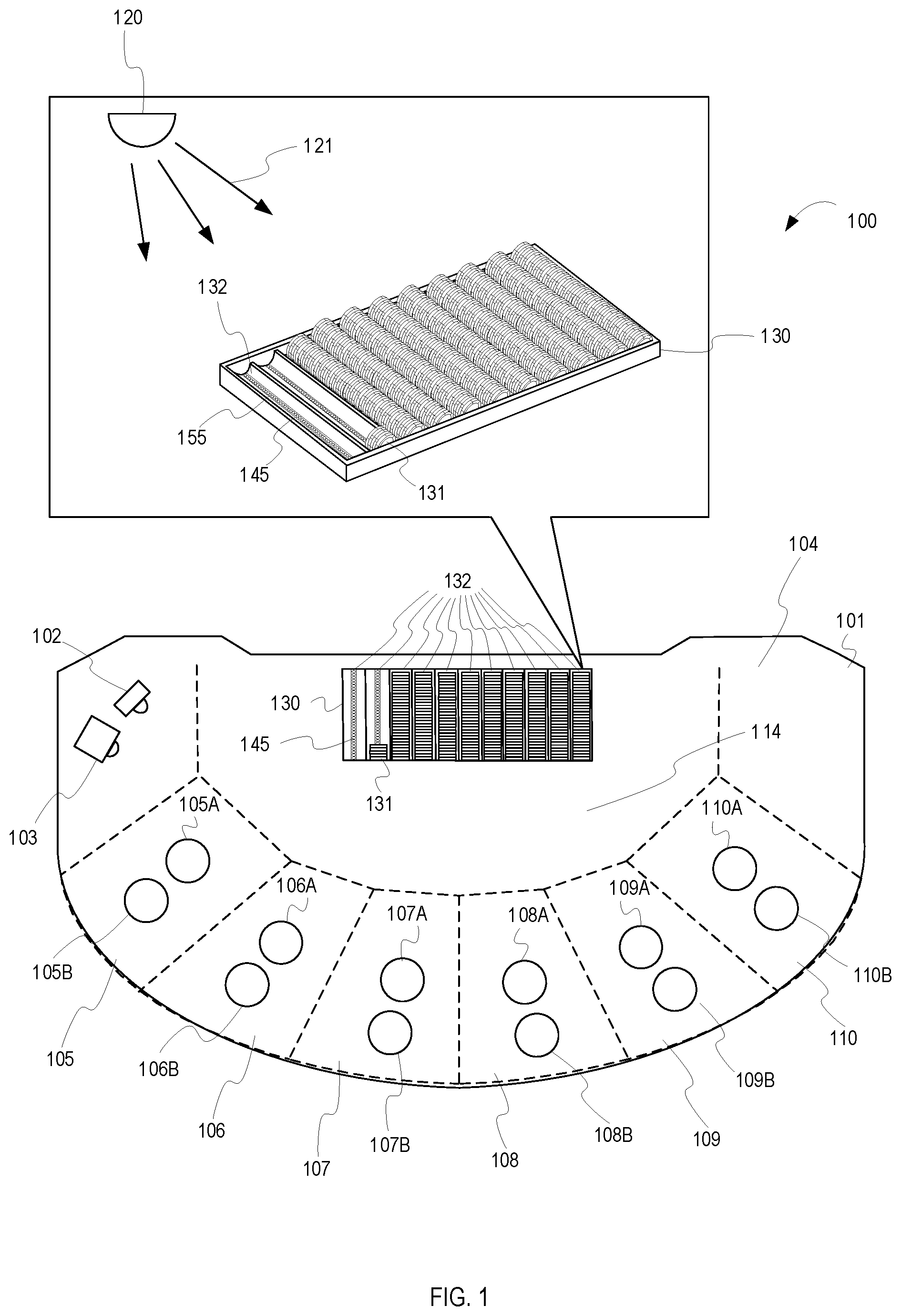 Patent US12315330 Figure 1 – Chip tracking system