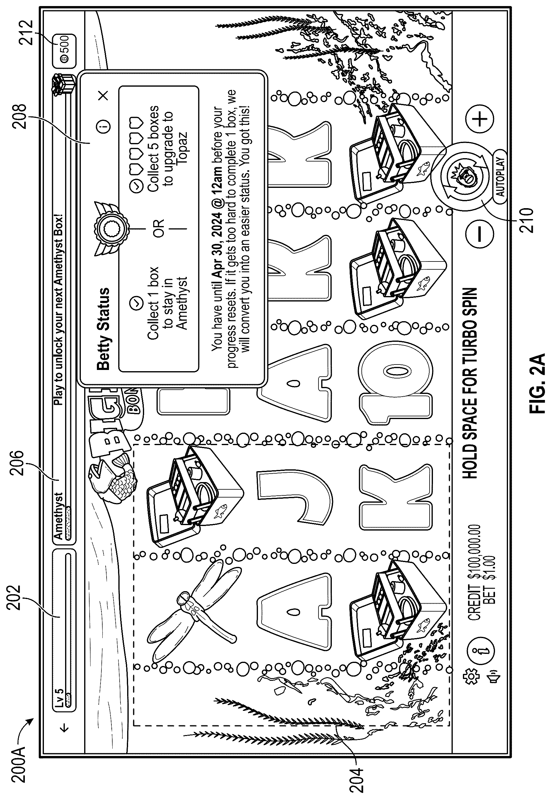 Patent US12315332 Figure 2 – Universal progress tracking and reward redemption mechanisms in gaming platforms