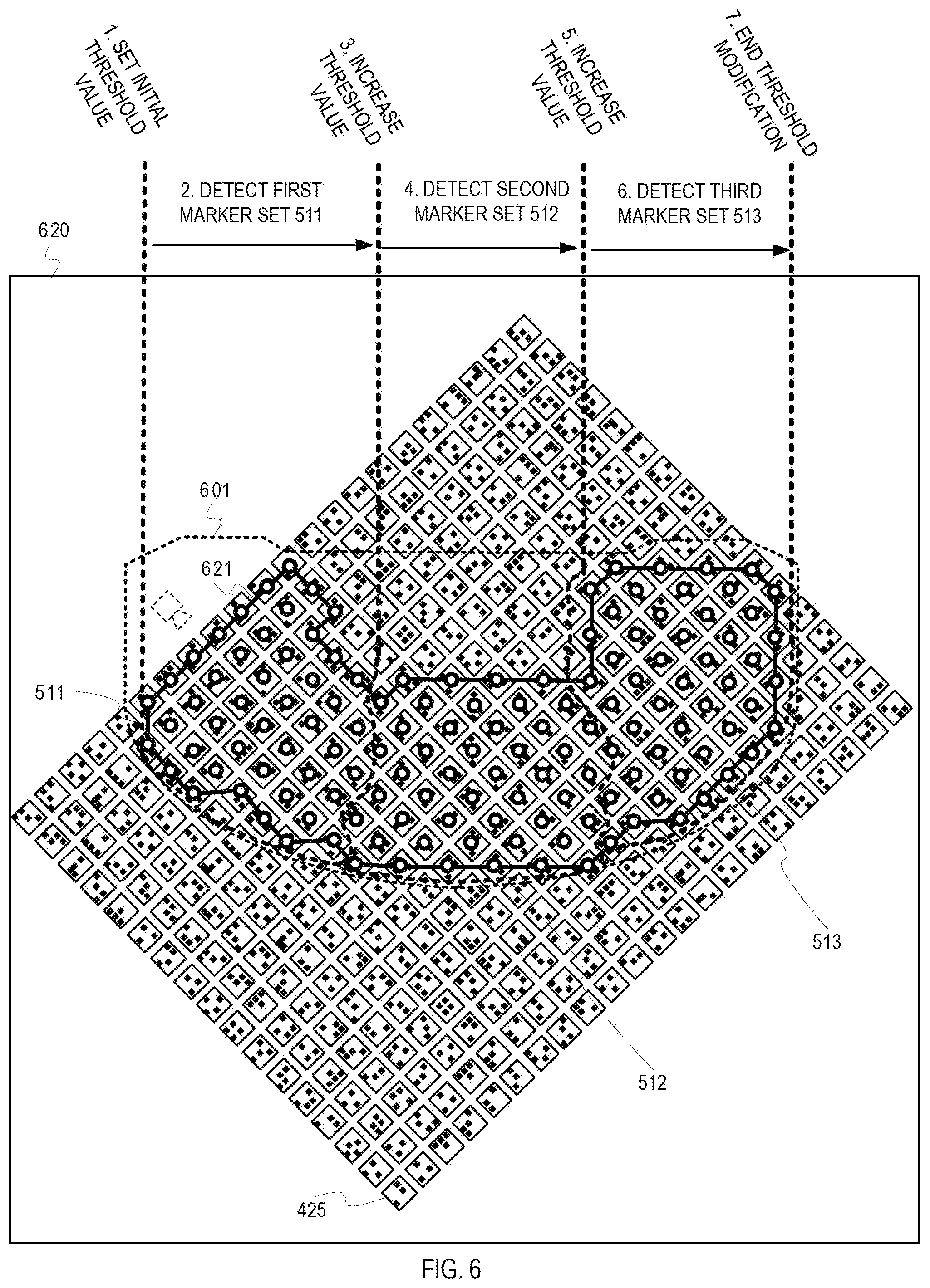 Patent US12315333 Figure 6 – Gaming environment tracking system calibration
