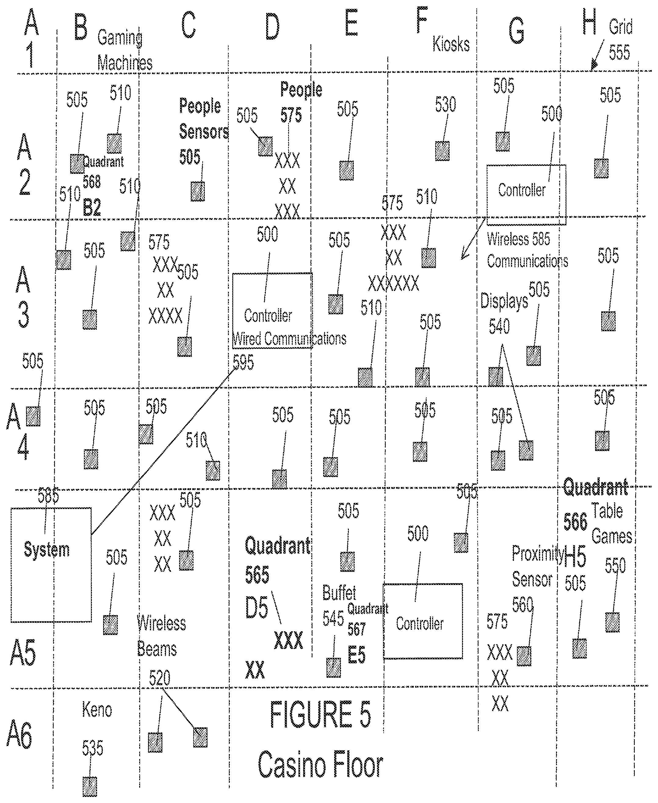 Patent US12315339 Figure 5 – Crowd based bonus and promotional system and method