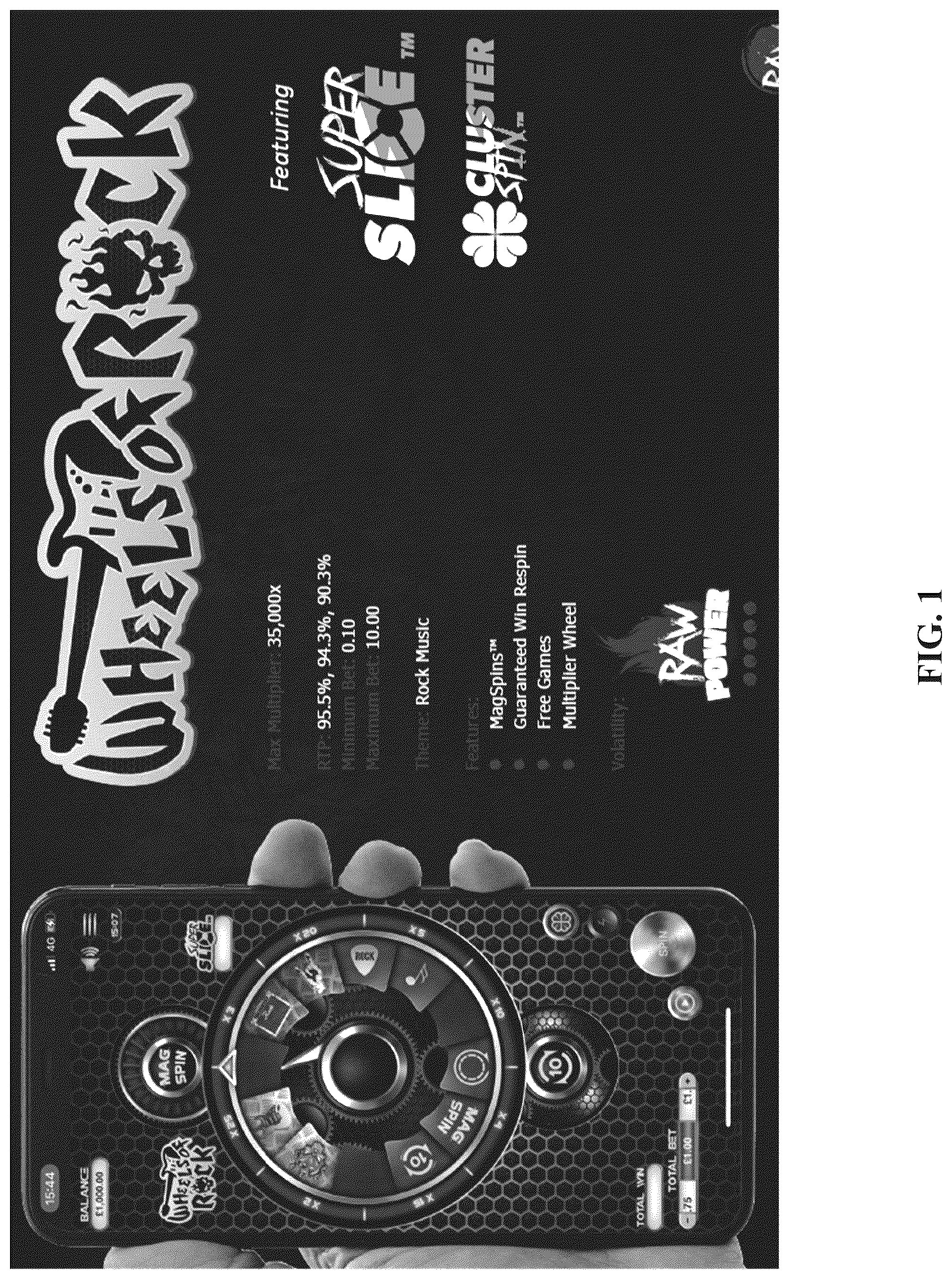 Patent US12315341 Figure 1 – Systems and methods for casino games