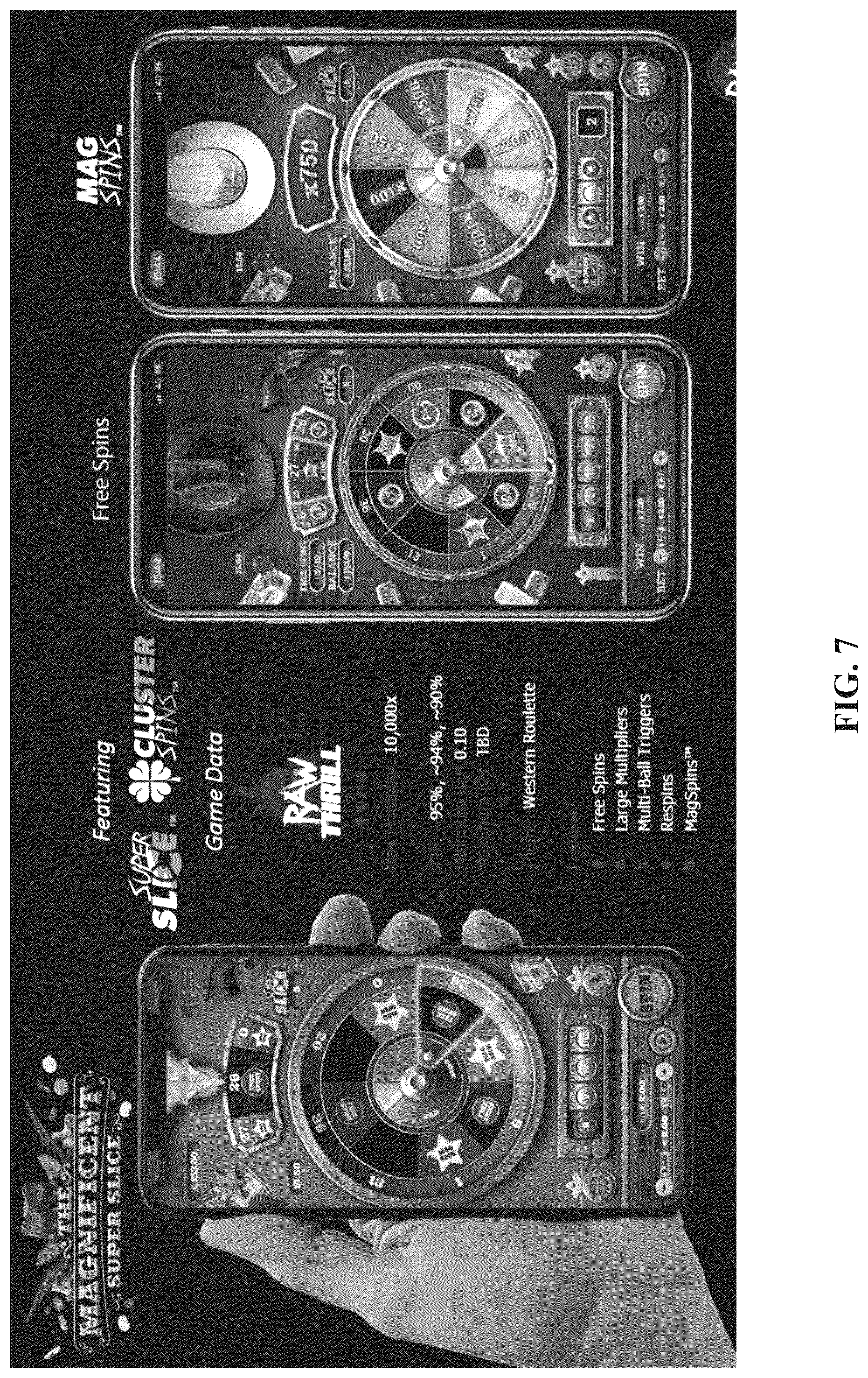 Patent US12315341 Figure 7 – Systems and methods for casino games