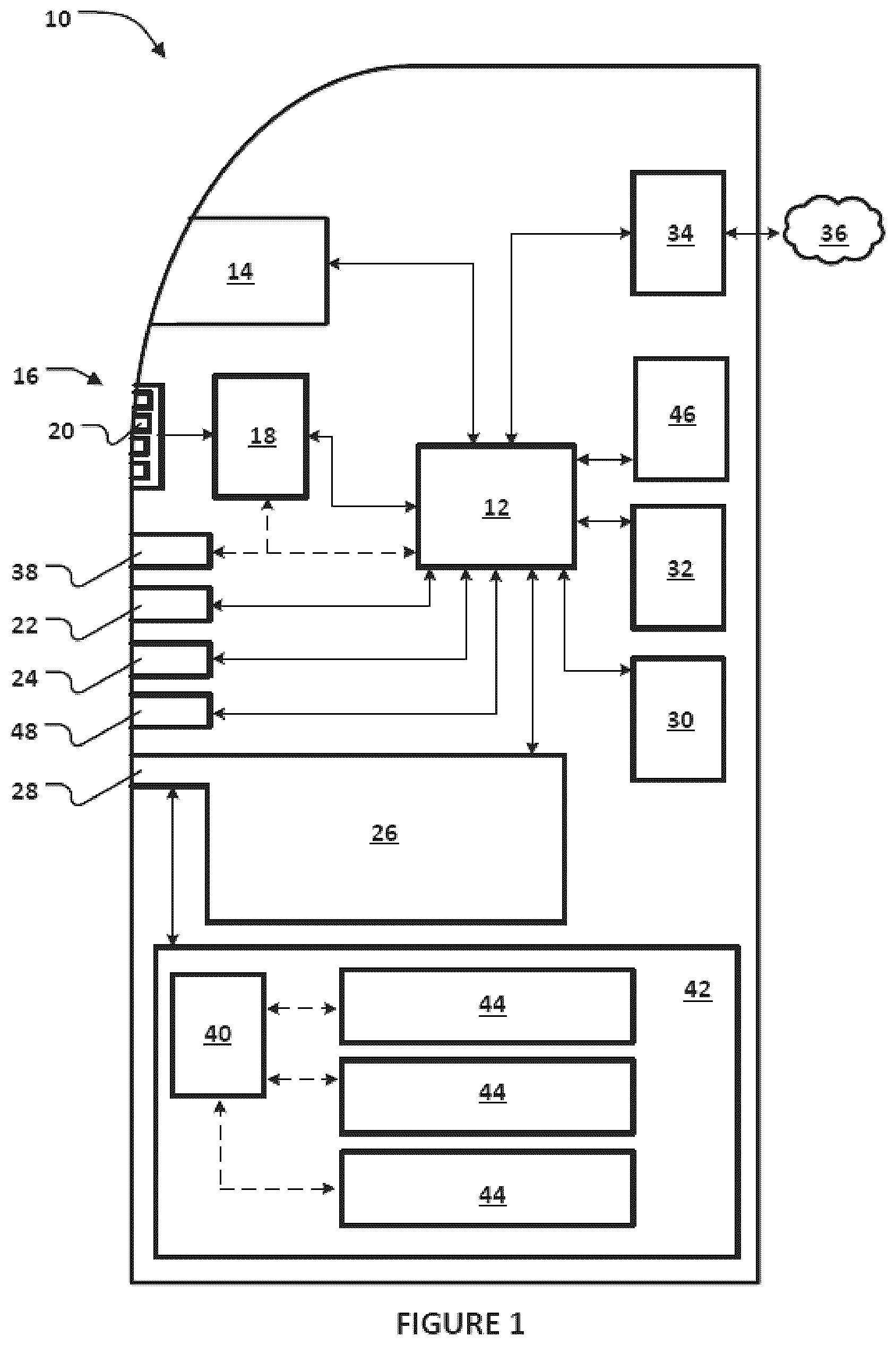 Patent US12315349 Figure 1 – ATM having privacy panels