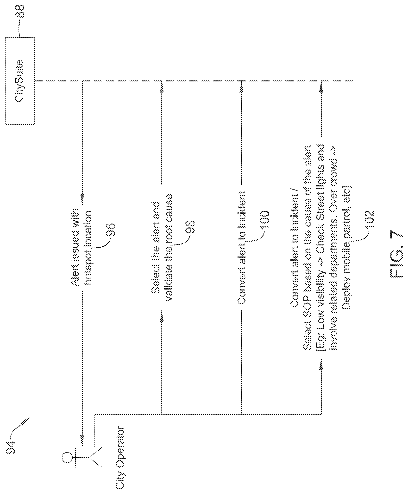 Patent US12315351 Figure 7 – Smart surveillance through dynamic threat-level indexing