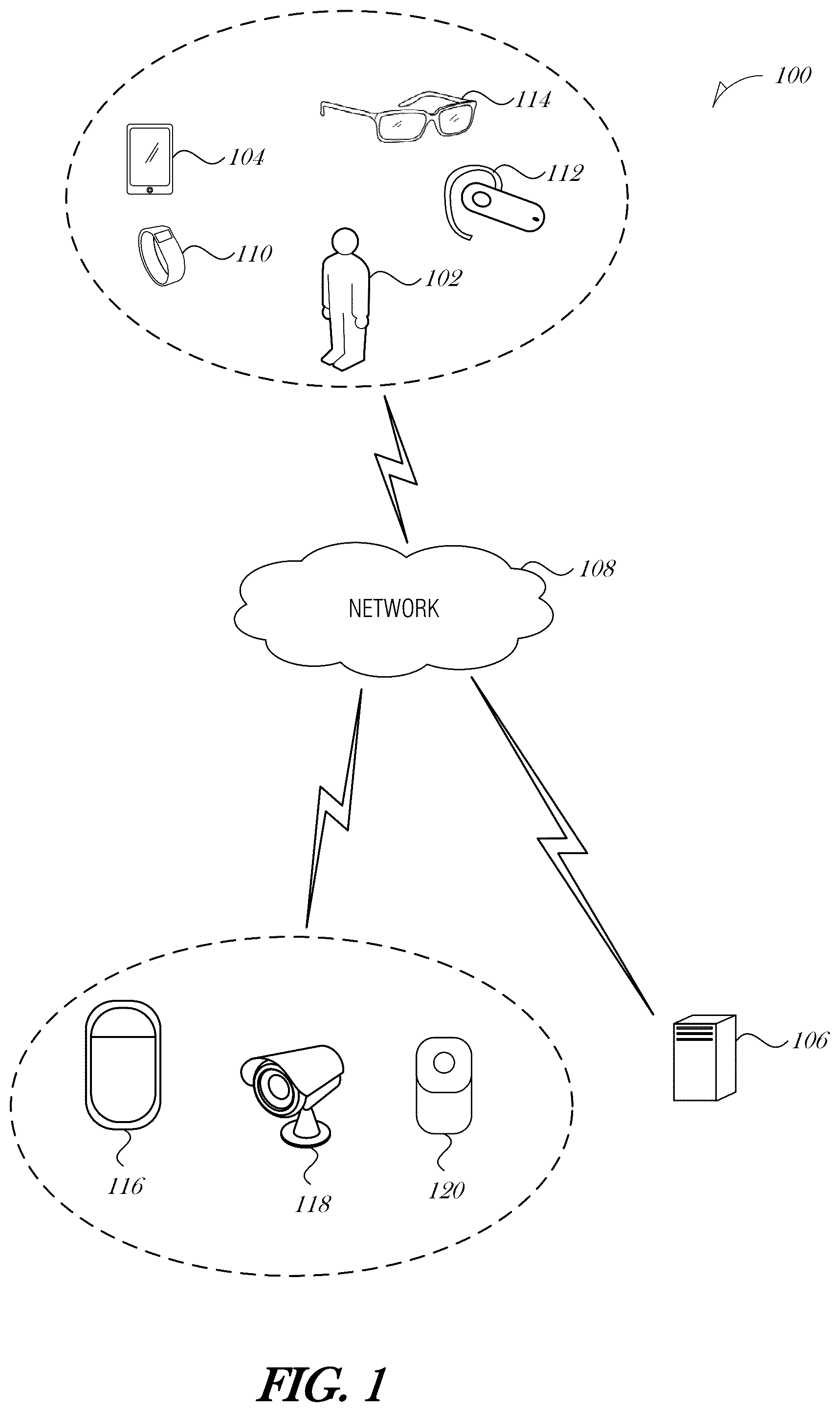 Patent US12315358 Figure 1 – Panic button intervention