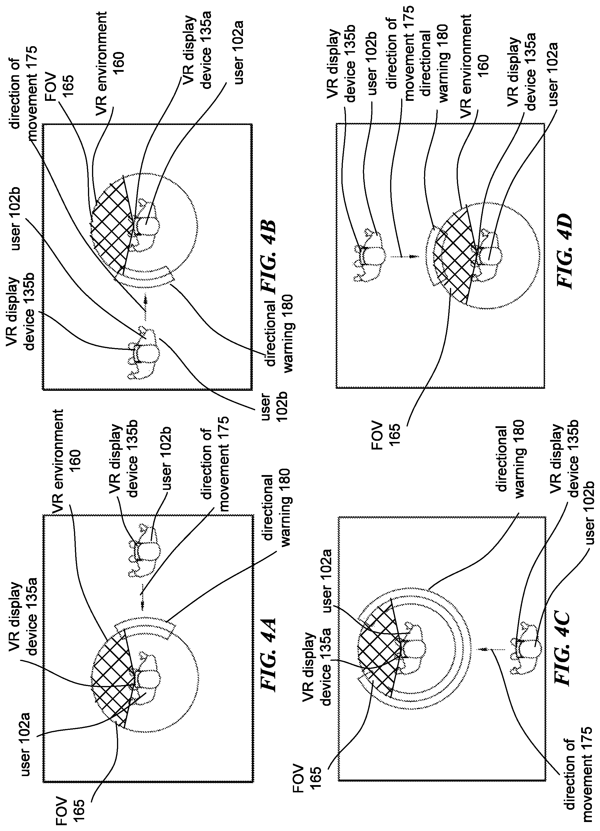 Patent US12315363 Figure 5 – Directional warnings in co-located play in virtual reality environments