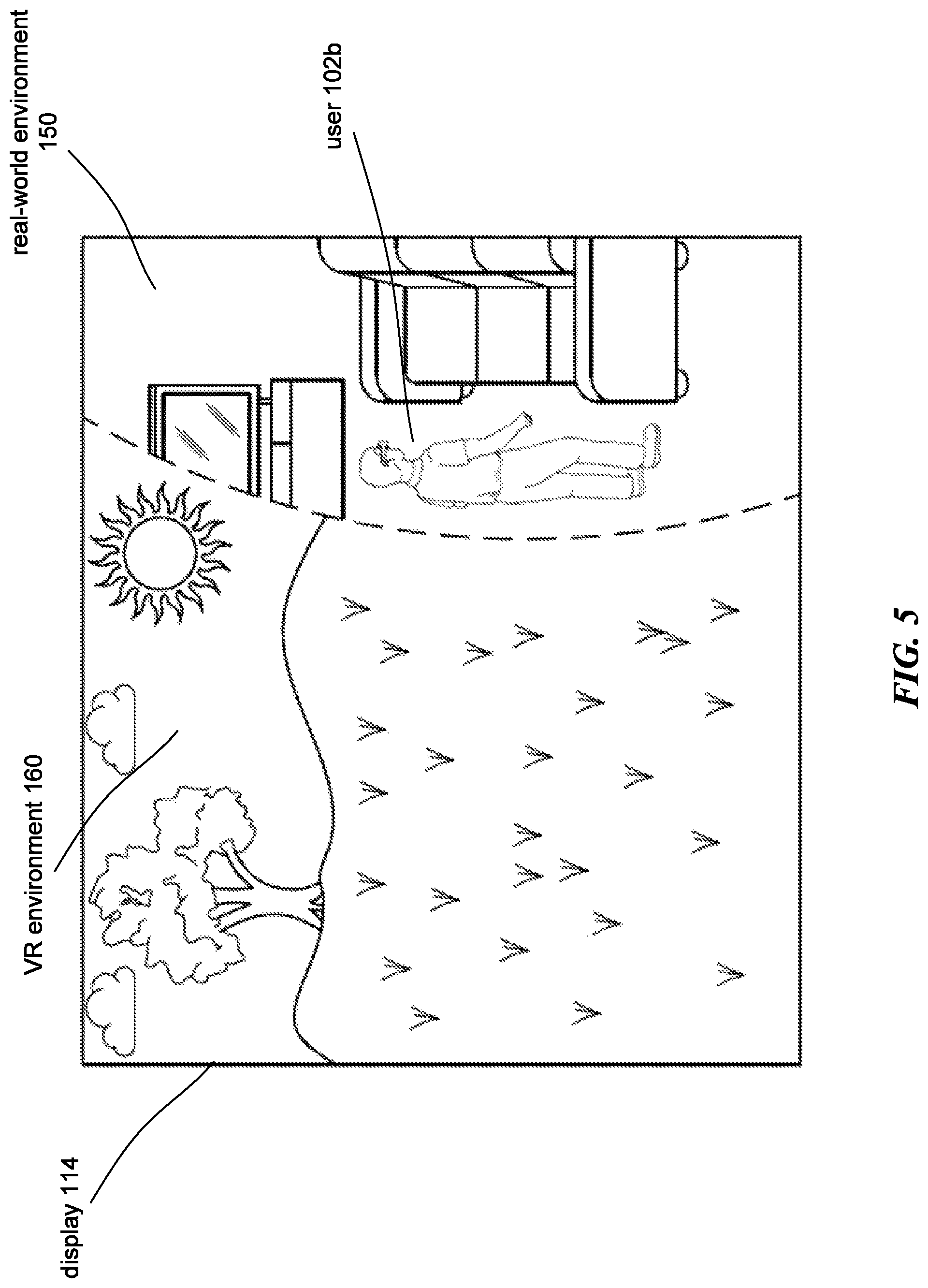 Patent US12315363 Figure 7 – Directional warnings in co-located play in virtual reality environments