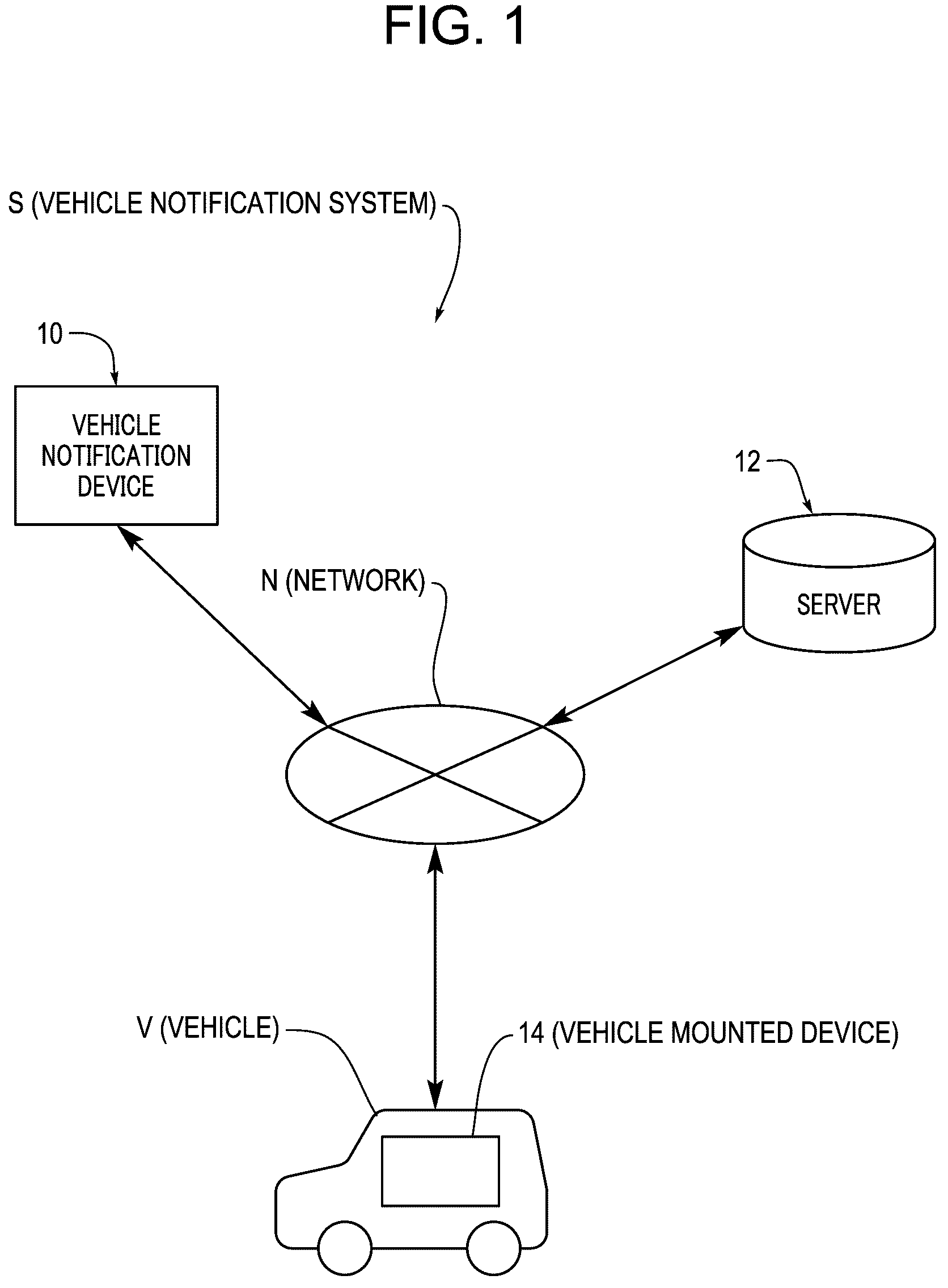 Patent US12315369 — Vehicle notification device, vehicle notification method, and storage medium — Figure 1