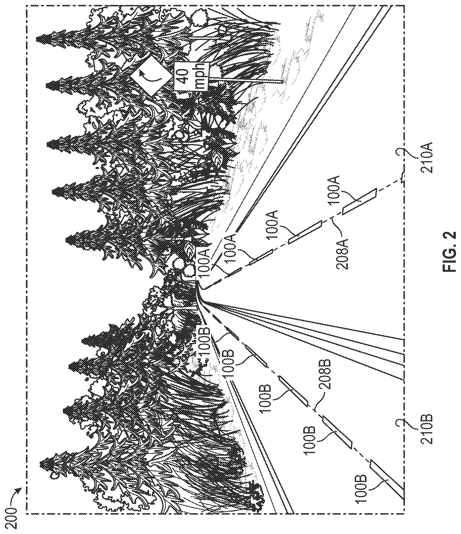 Patent US12315370 Figure 2 – Roadway guidance system