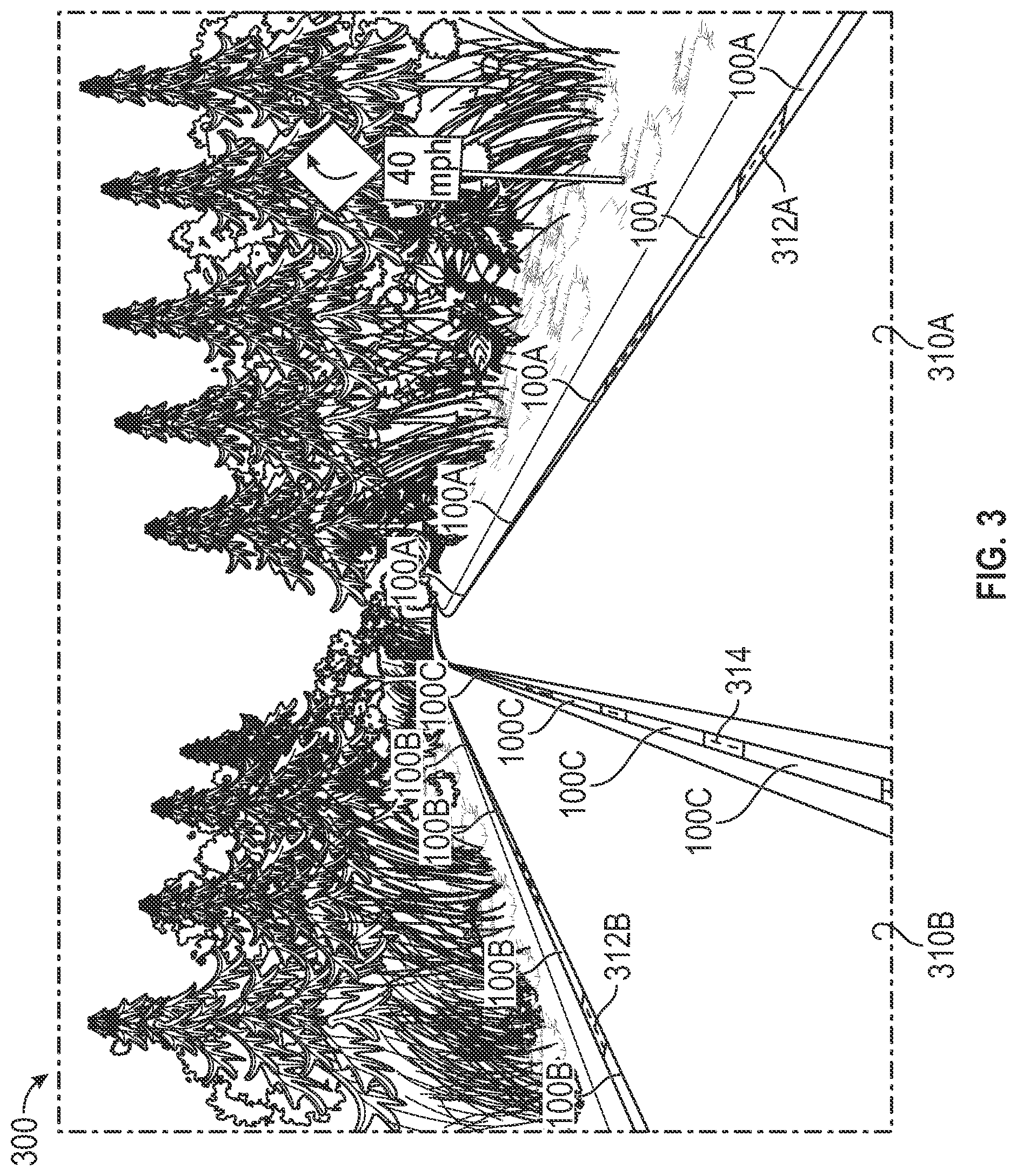 Patent US12315370 Figure 3 – Roadway guidance system
