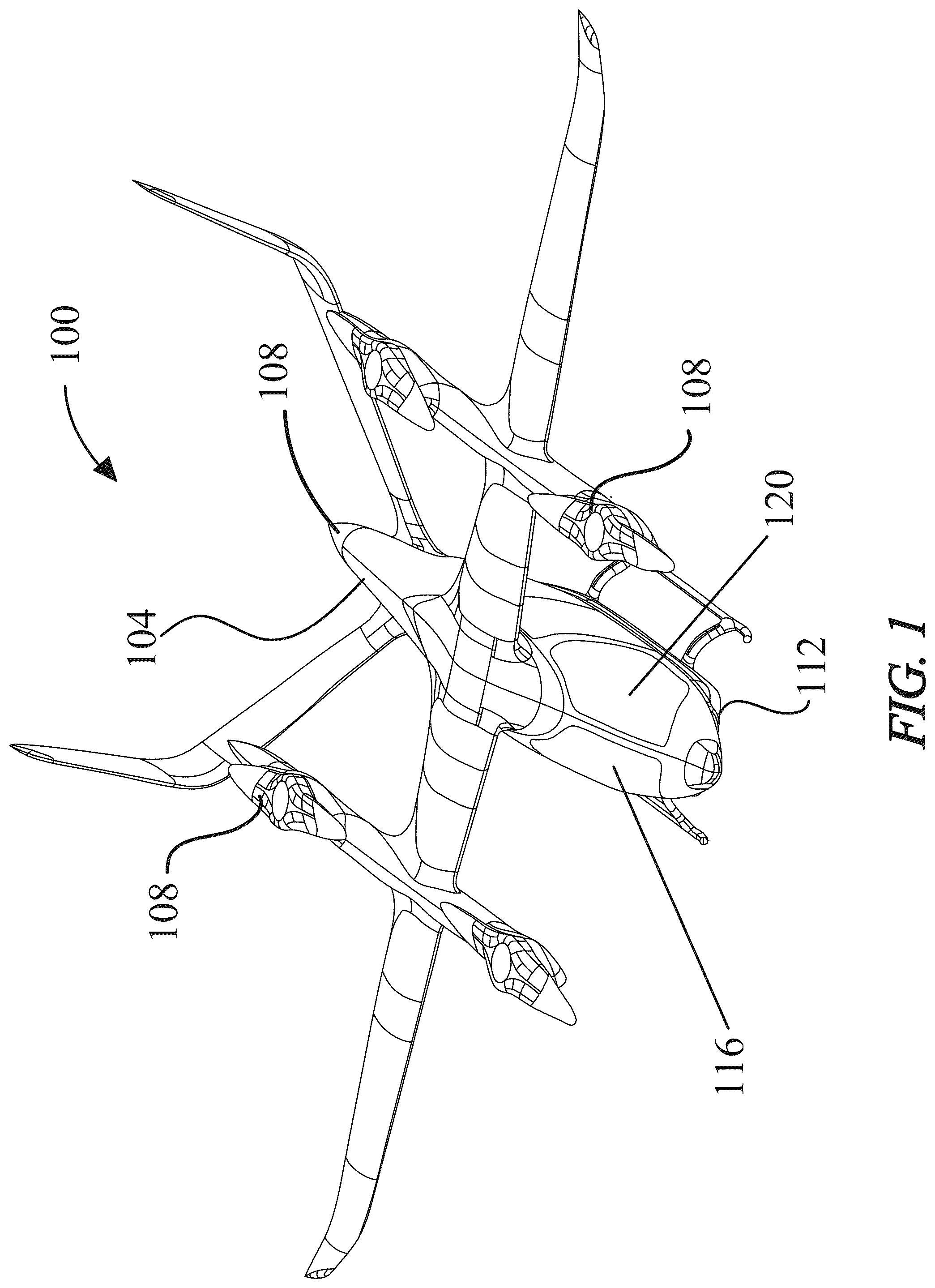 Patent US12315375 Figure 1 – System and method for pilot assistance in an electric aircraft