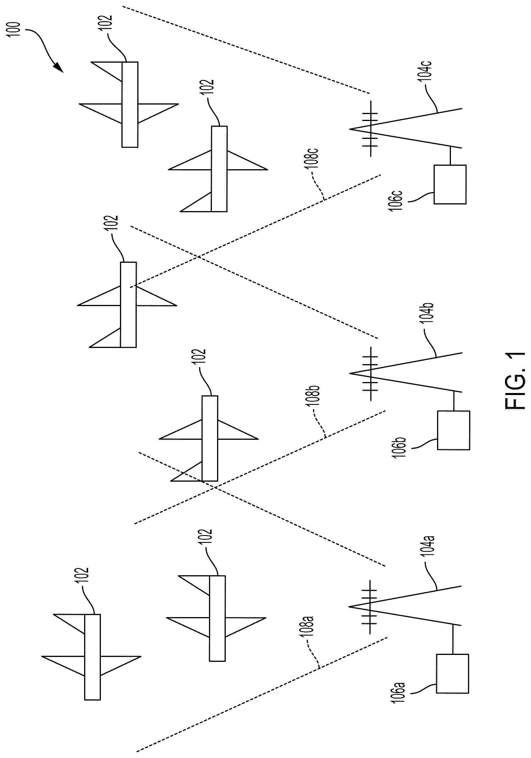 Patent US12315378 Figure 1 – Systems and methods for flight plan specific distributed ledger based aviation data link security