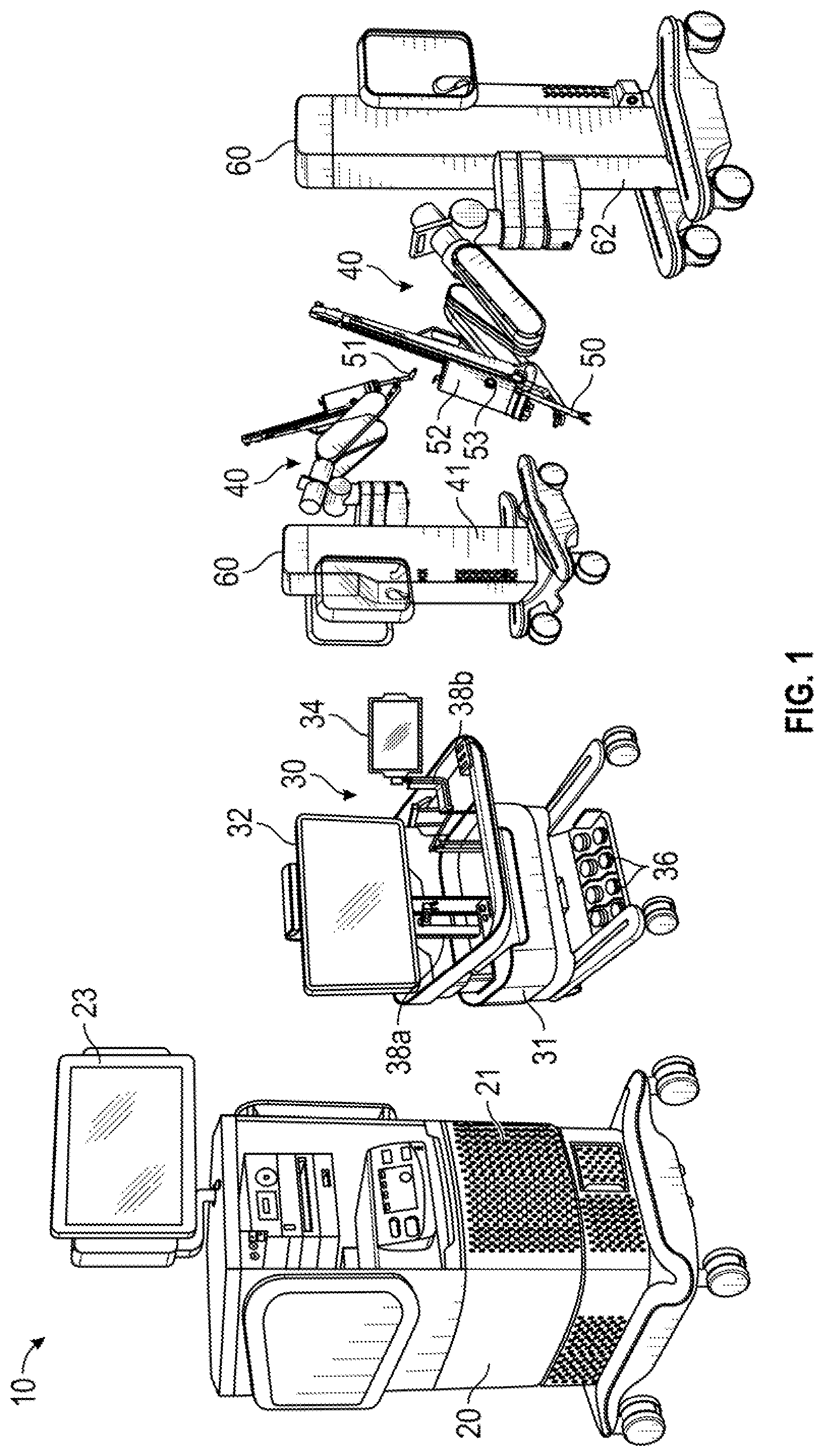 Patent US12315387 Figure 1 – System and method for training simulation of a surgical robotic system