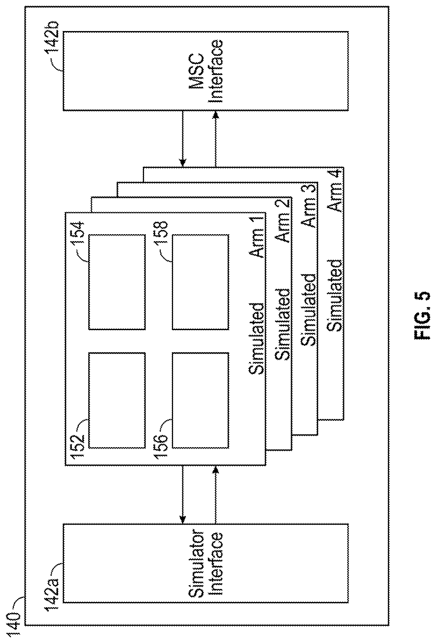 Patent US12315387 Figure 5 – System and method for training simulation of a surgical robotic system