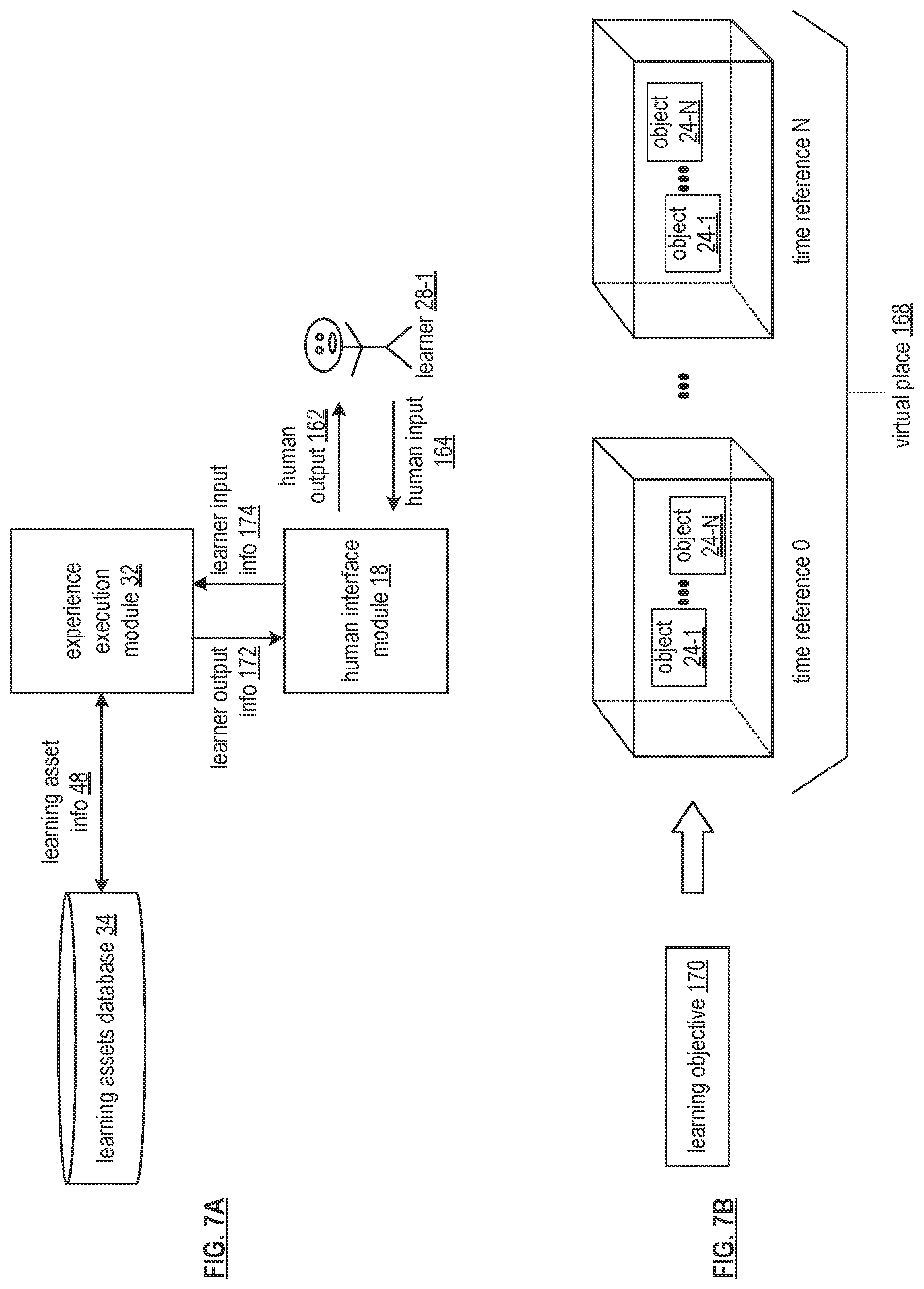 Patent US12315391 Figure 7 – Generating a virtual reality learning environment