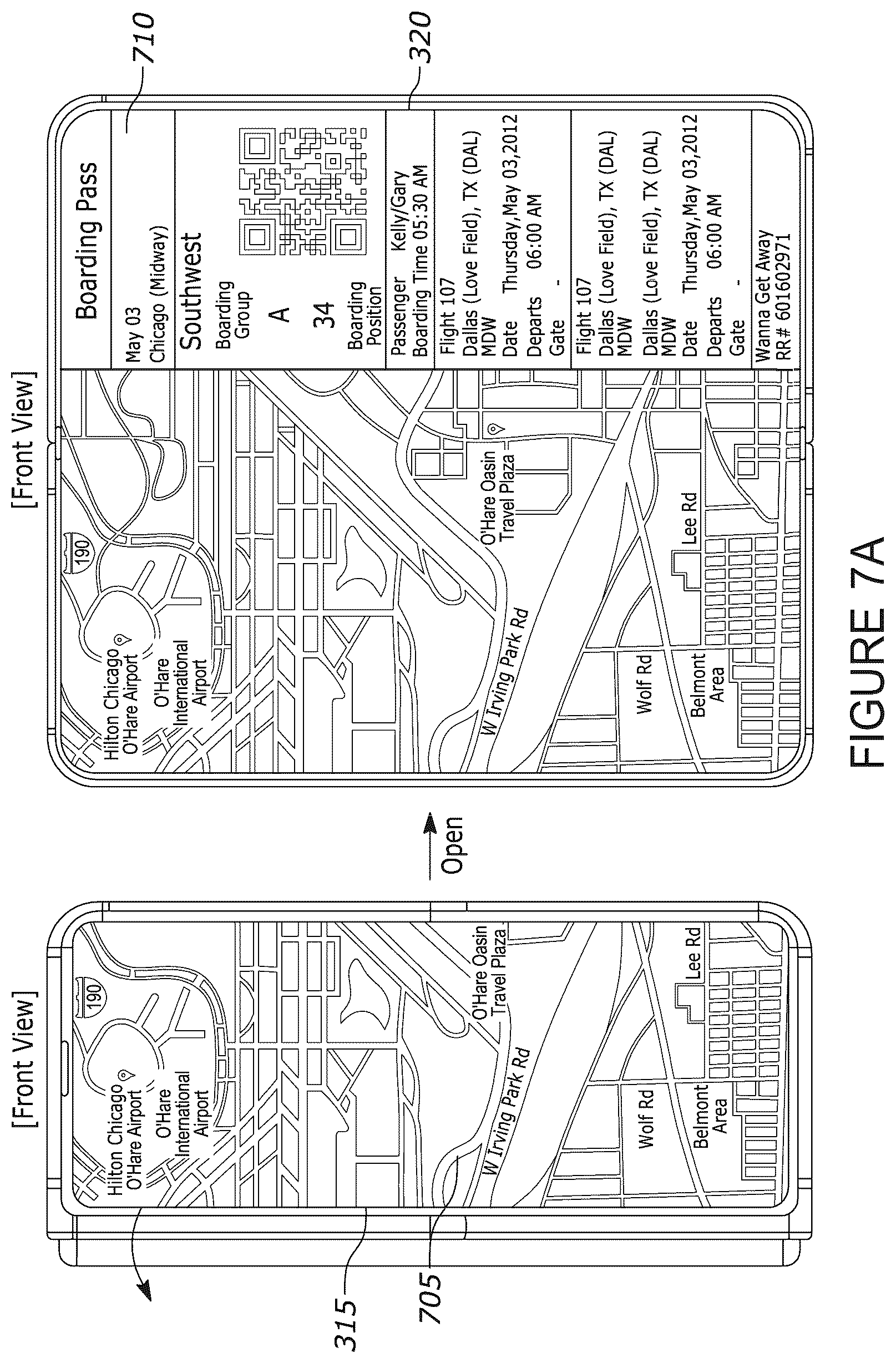 Patent US12315399 Figure 7 – Mobile device with a foldable display and method of providing user interfaces on the foldable display