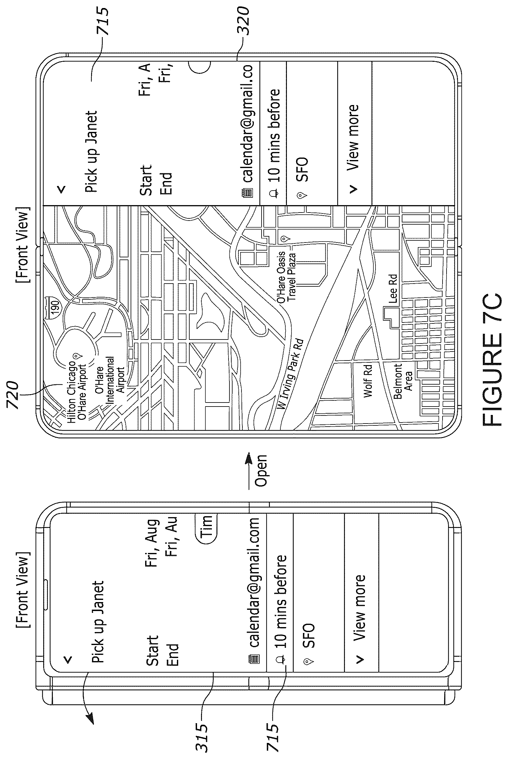 Patent US12315399 Figure 9 – Mobile device with a foldable display and method of providing user interfaces on the foldable display