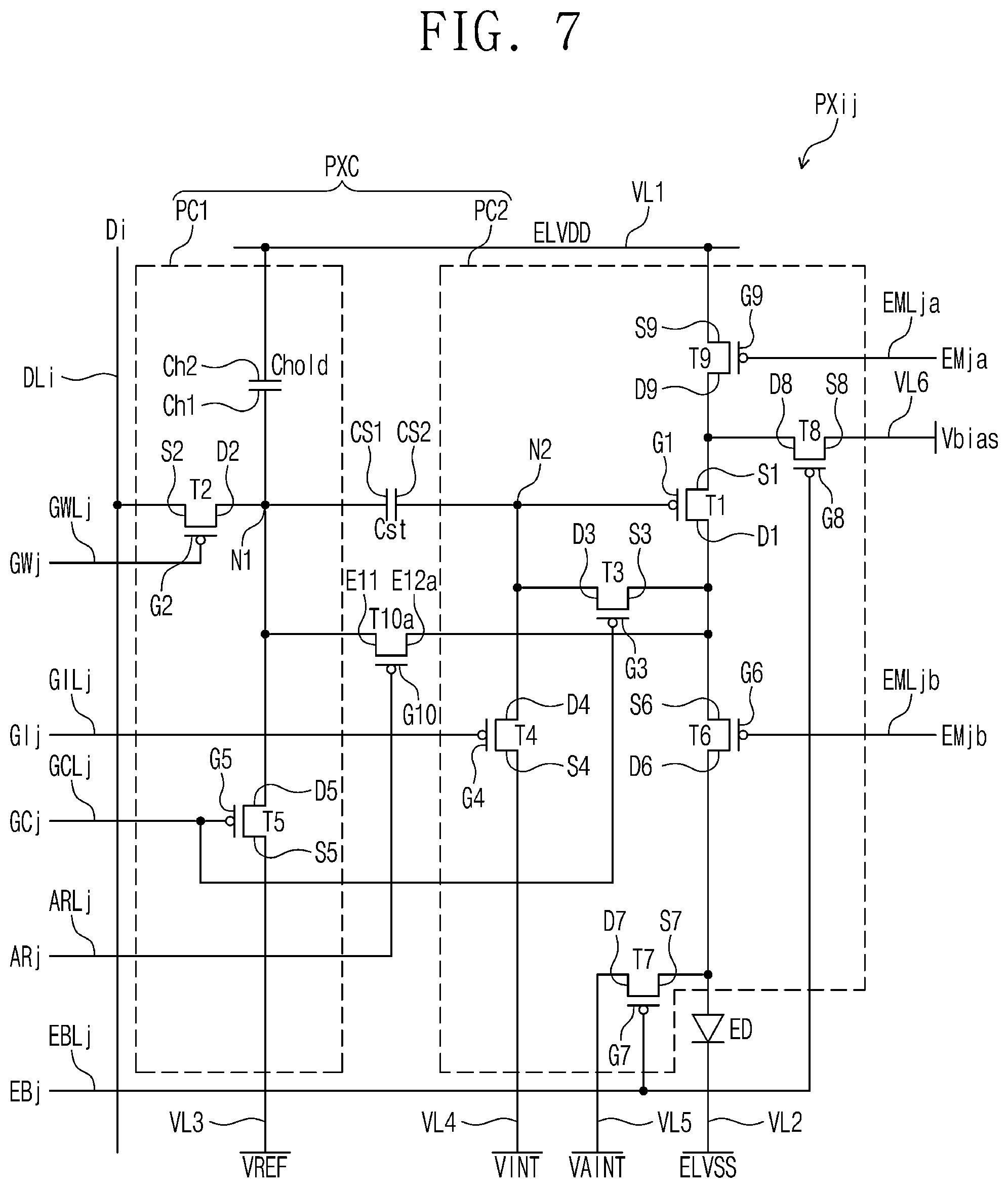 Patent US12315404 Figure 8 – Display panel and method for inspecting display panel
