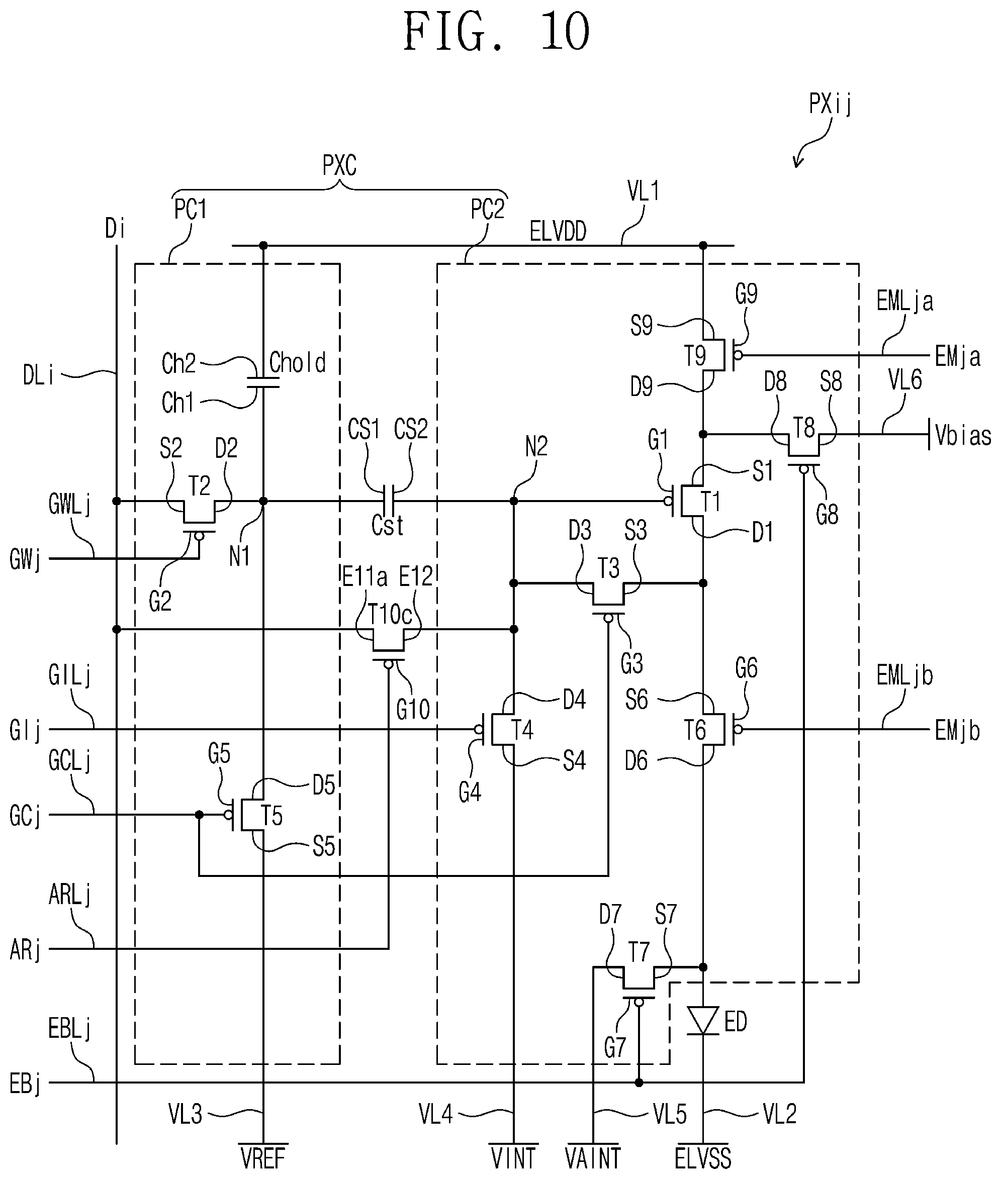 Patent US12315404 Figure 11 – Display panel and method for inspecting display panel