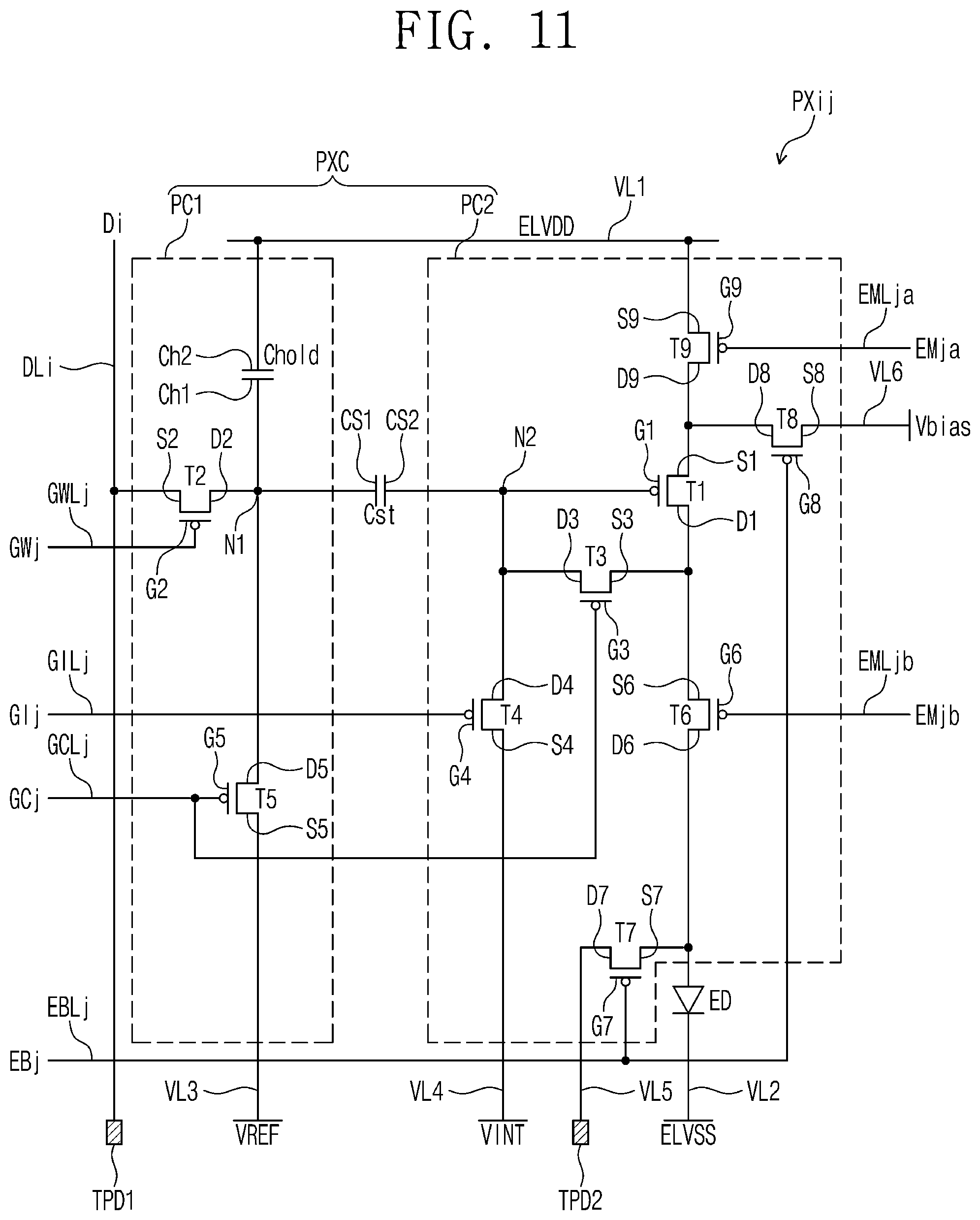 Patent US12315404 Figure 12 – Display panel and method for inspecting display panel