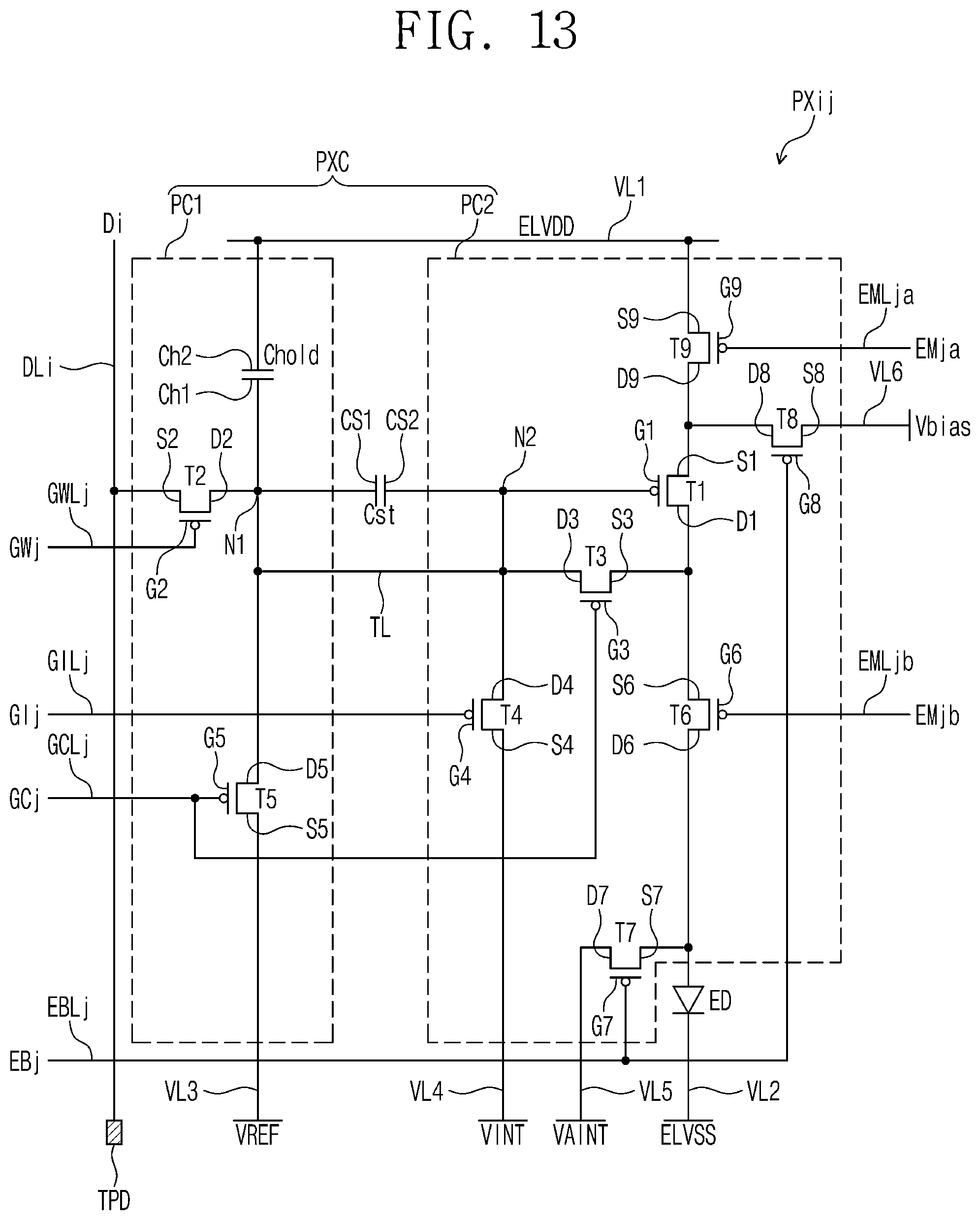 Patent US12315404 Figure 14 – Display panel and method for inspecting display panel