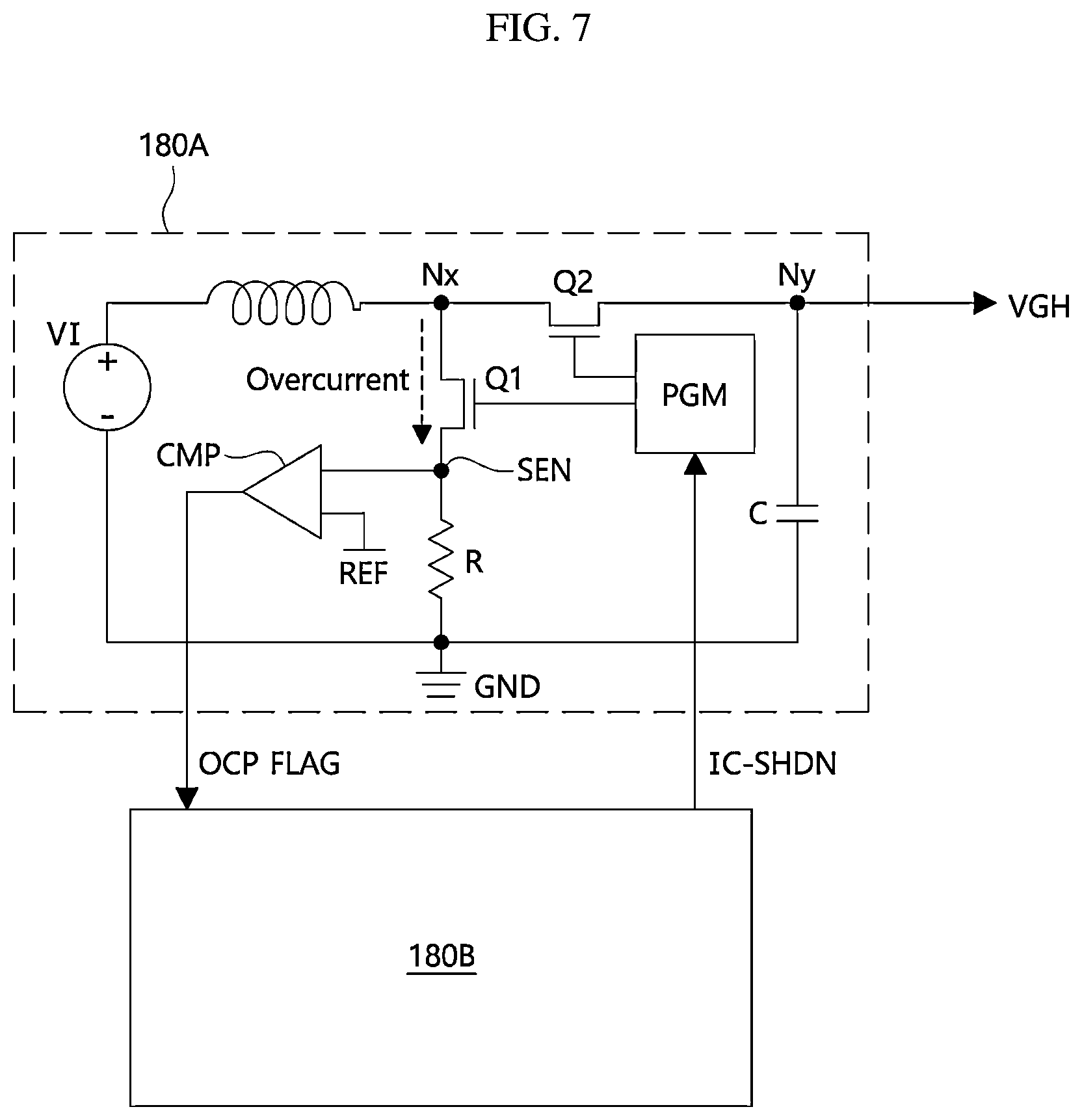 Patent US12315405 Figure 7 – Display apparatus and overcurrent detection method thereof