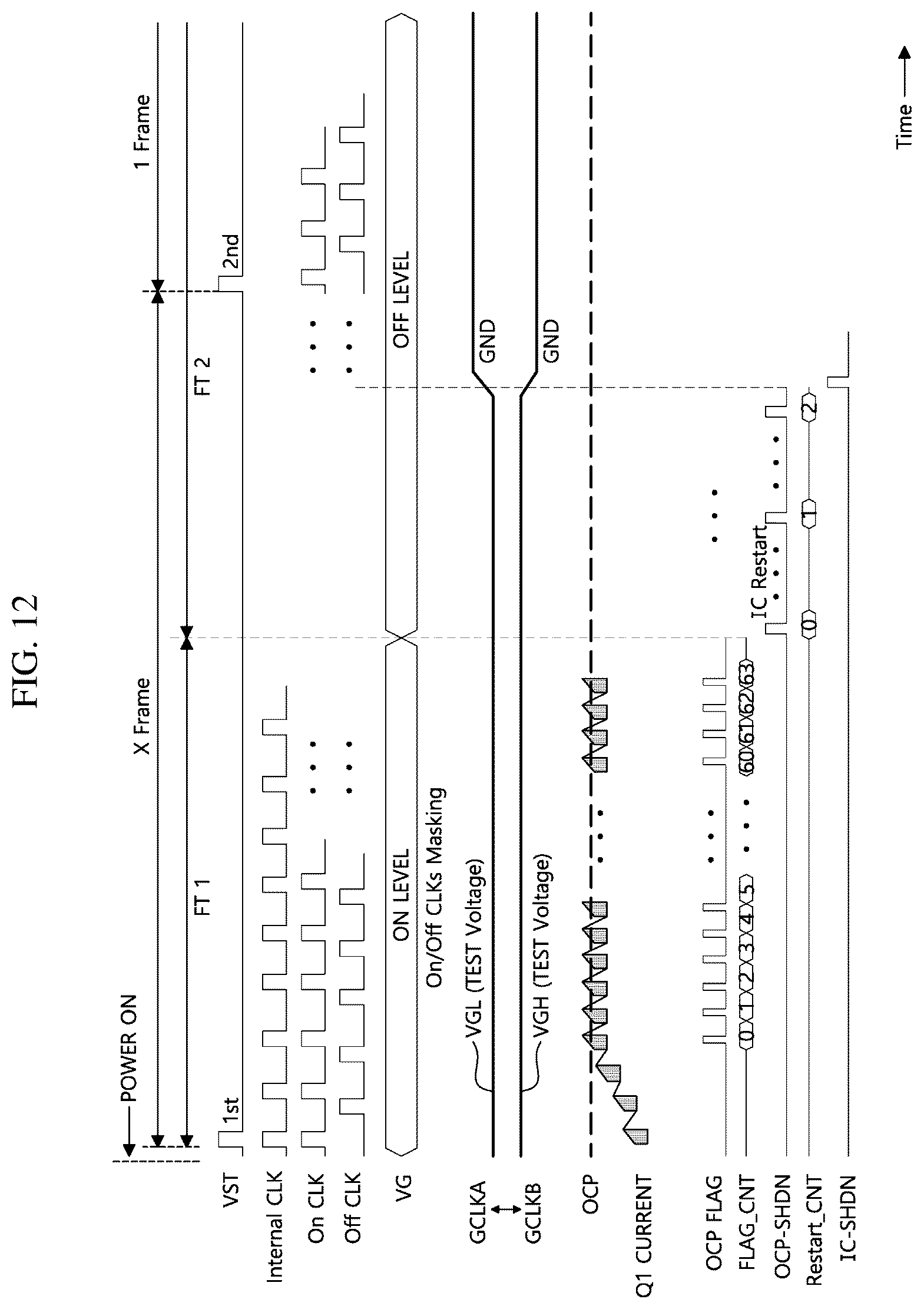 Patent US12315405 Figure 12 – Display apparatus and overcurrent detection method thereof