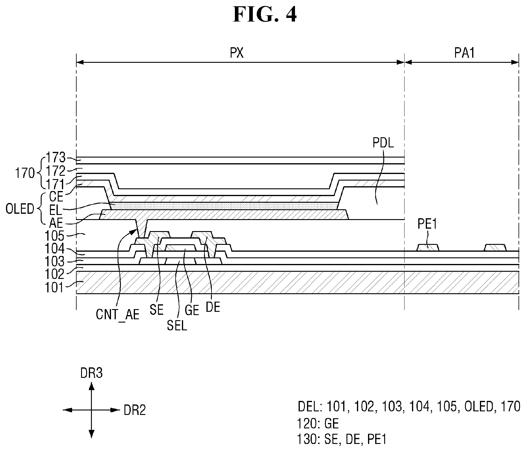 Patent US12315408 Figure 4 – Pad area of display device having opening and component therein and method of providing the same
