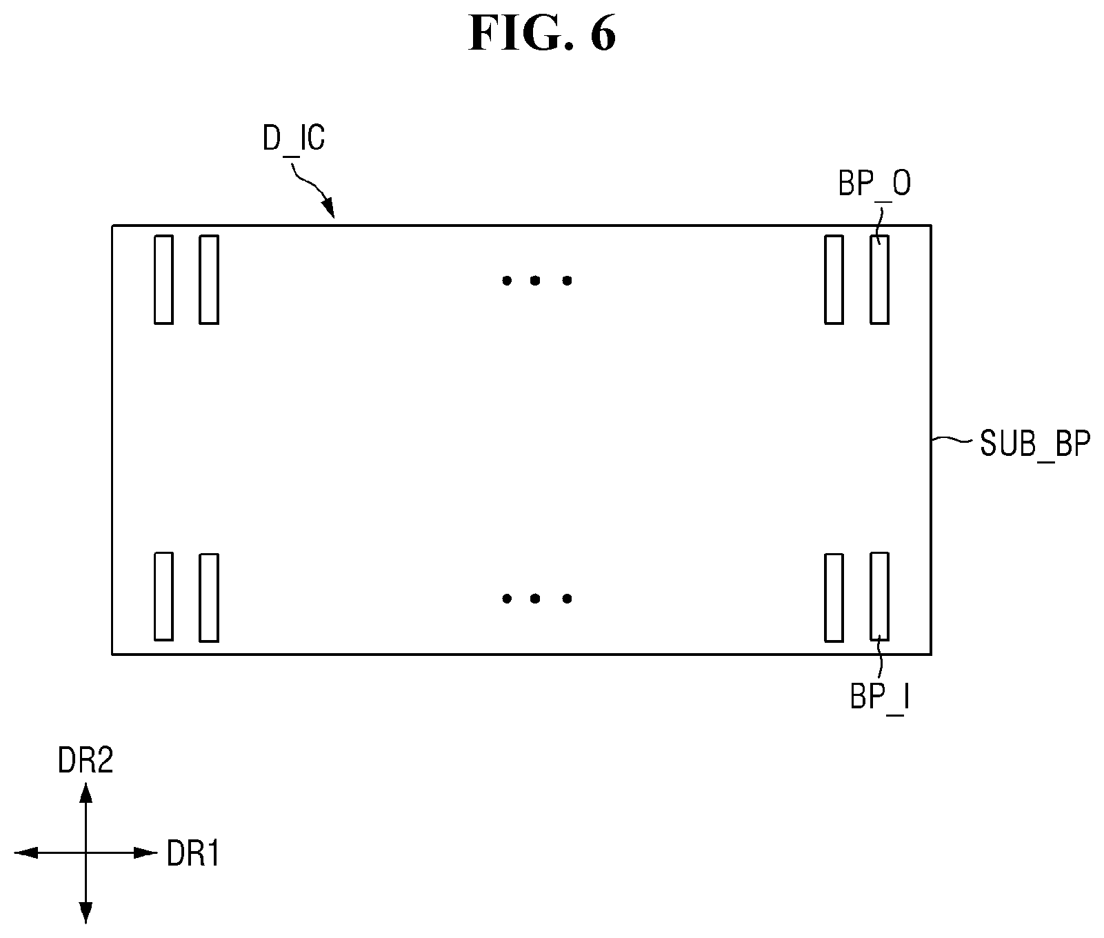 Patent US12315408 Figure 6 – Pad area of display device having opening and component therein and method of providing the same