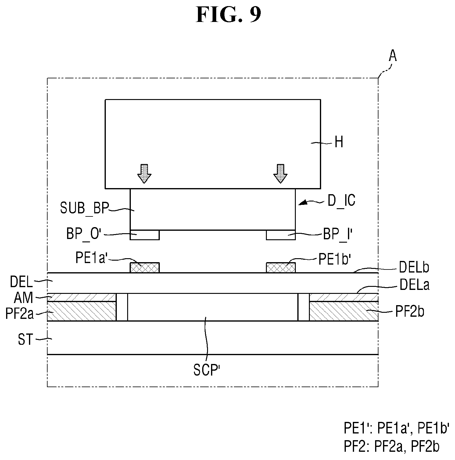 Patent US12315408 Figure 9 – Pad area of display device having opening and component therein and method of providing the same