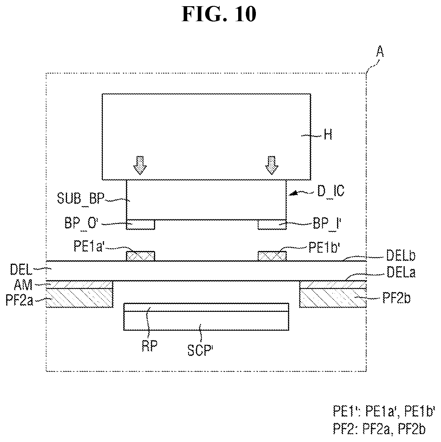 Patent US12315408 Figure 10 – Pad area of display device having opening and component therein and method of providing the same