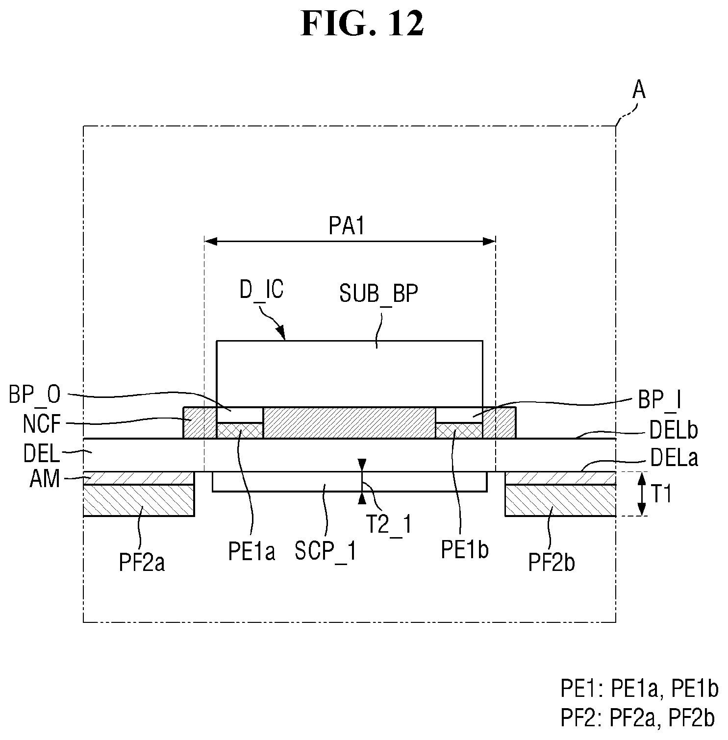 Patent US12315408 Figure 12 – Pad area of display device having opening and component therein and method of providing the same