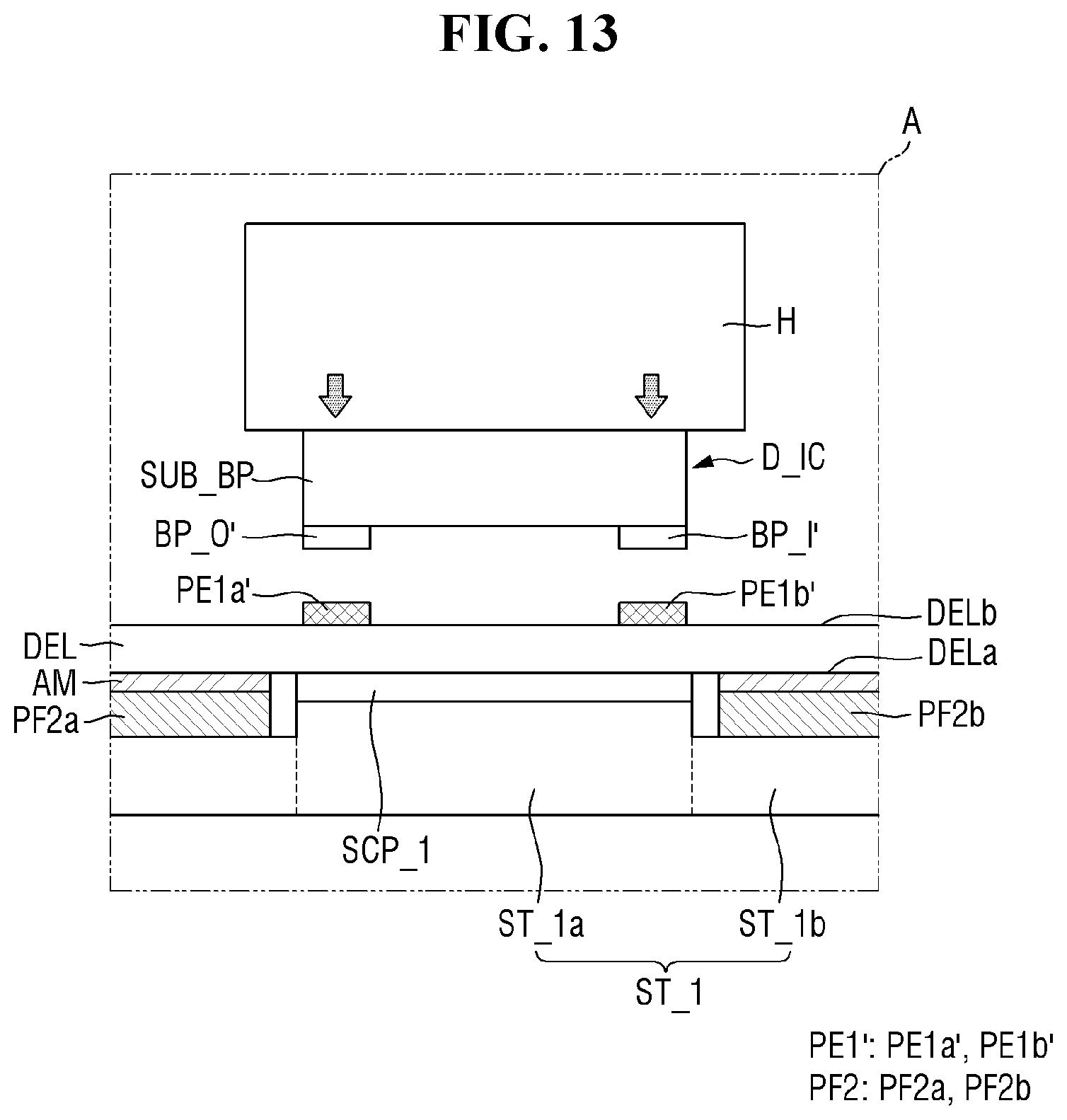 Patent US12315408 Figure 13 – Pad area of display device having opening and component therein and method of providing the same