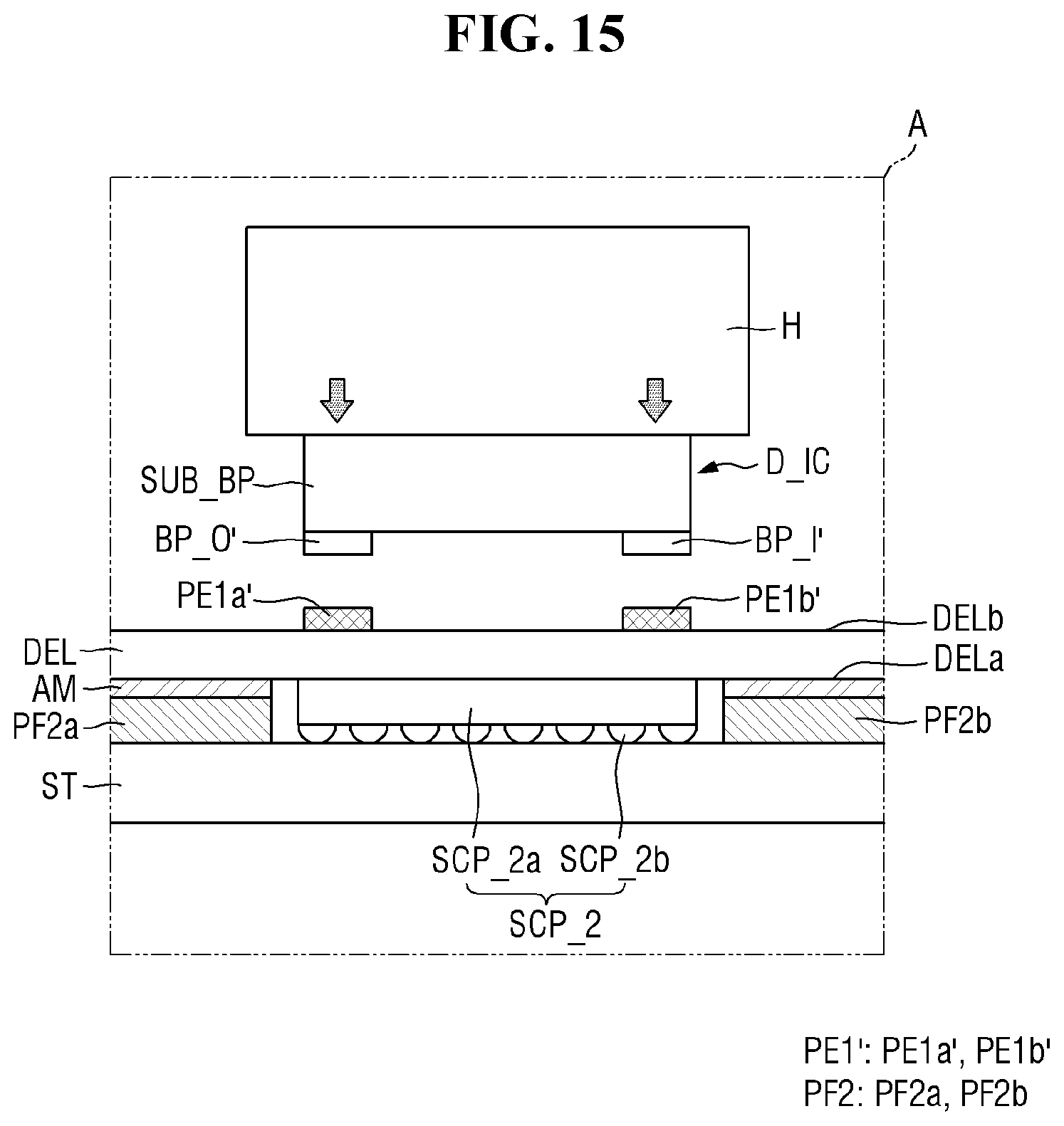 Patent US12315408 Figure 15 – Pad area of display device having opening and component therein and method of providing the same